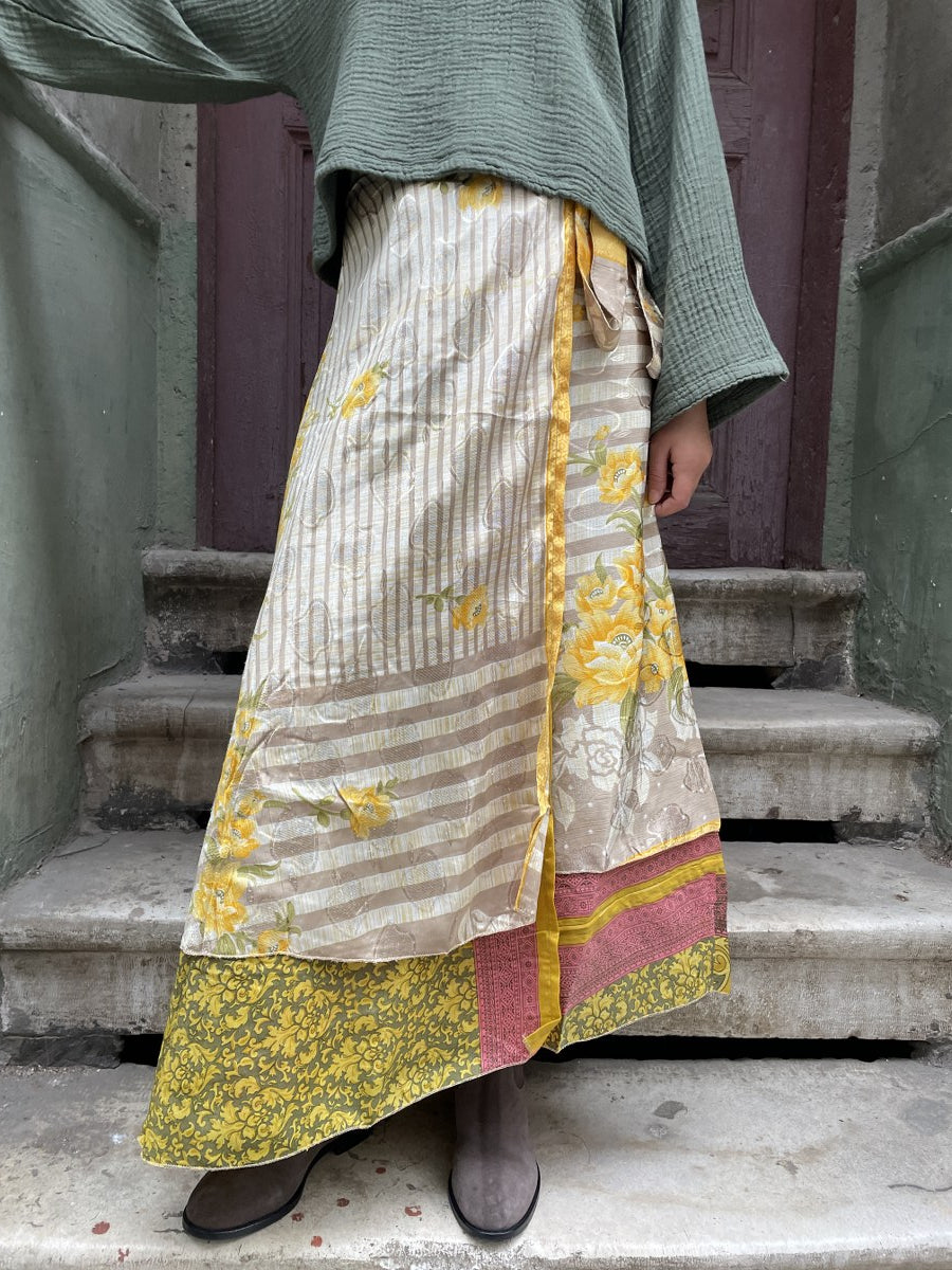Bohem_Desenli_Cift_Tarafli_ipek_Nepal_Baglamali_ipek_Etek_Sarı