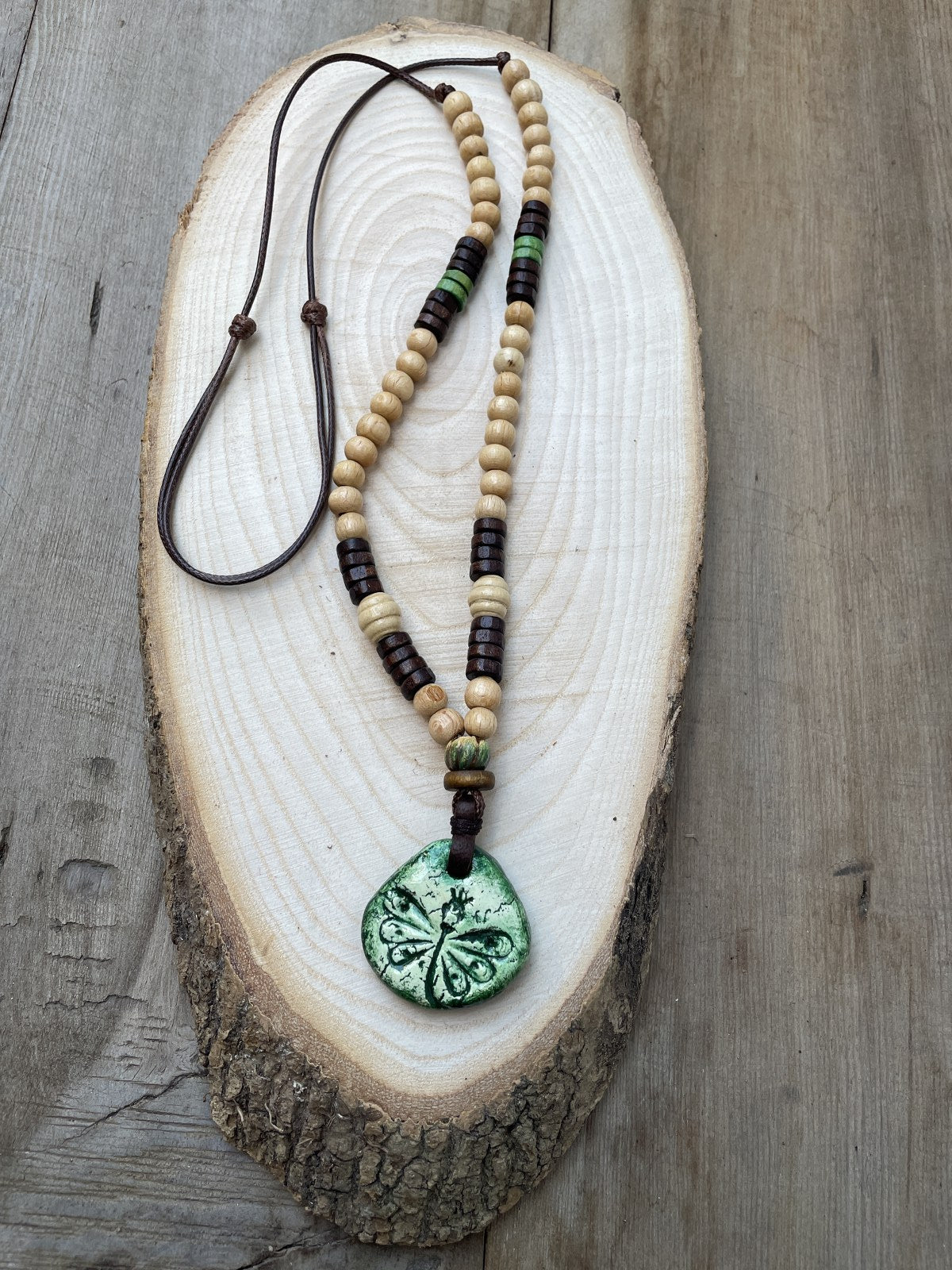 Bohem Tasarım Rollo Doğal Taş Kolye