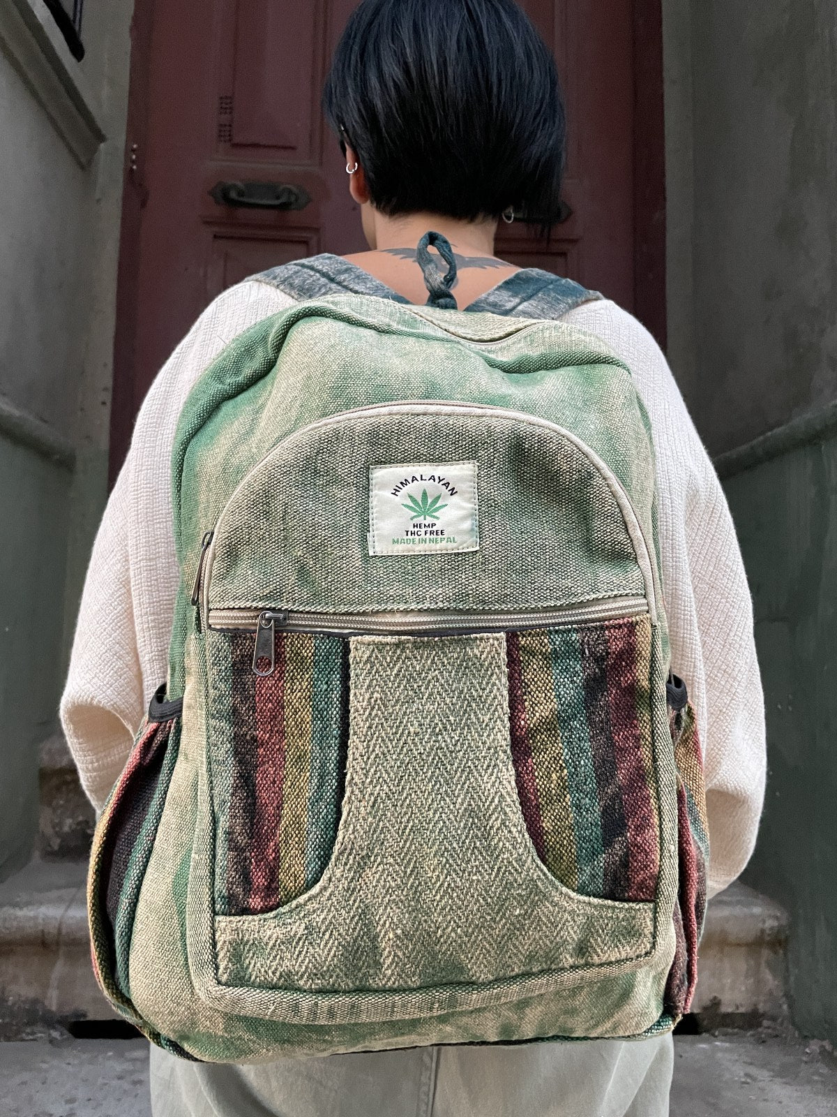 Himalayan Yeşil Hemp Sırt Çantası