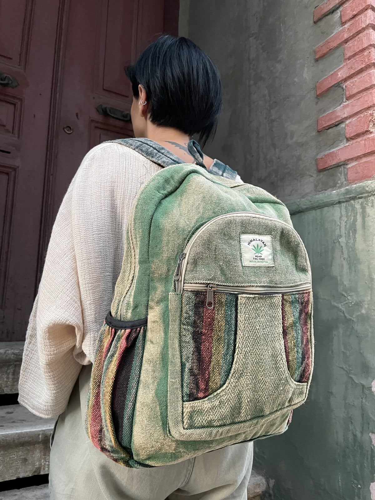 Himalayan Yeşil Hemp Sırt Çantası
