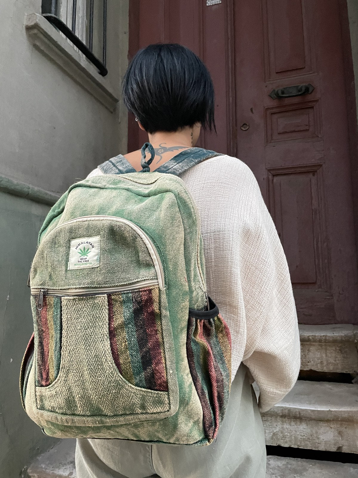 Himalayan Yeşil Hemp Sırt Çantası
