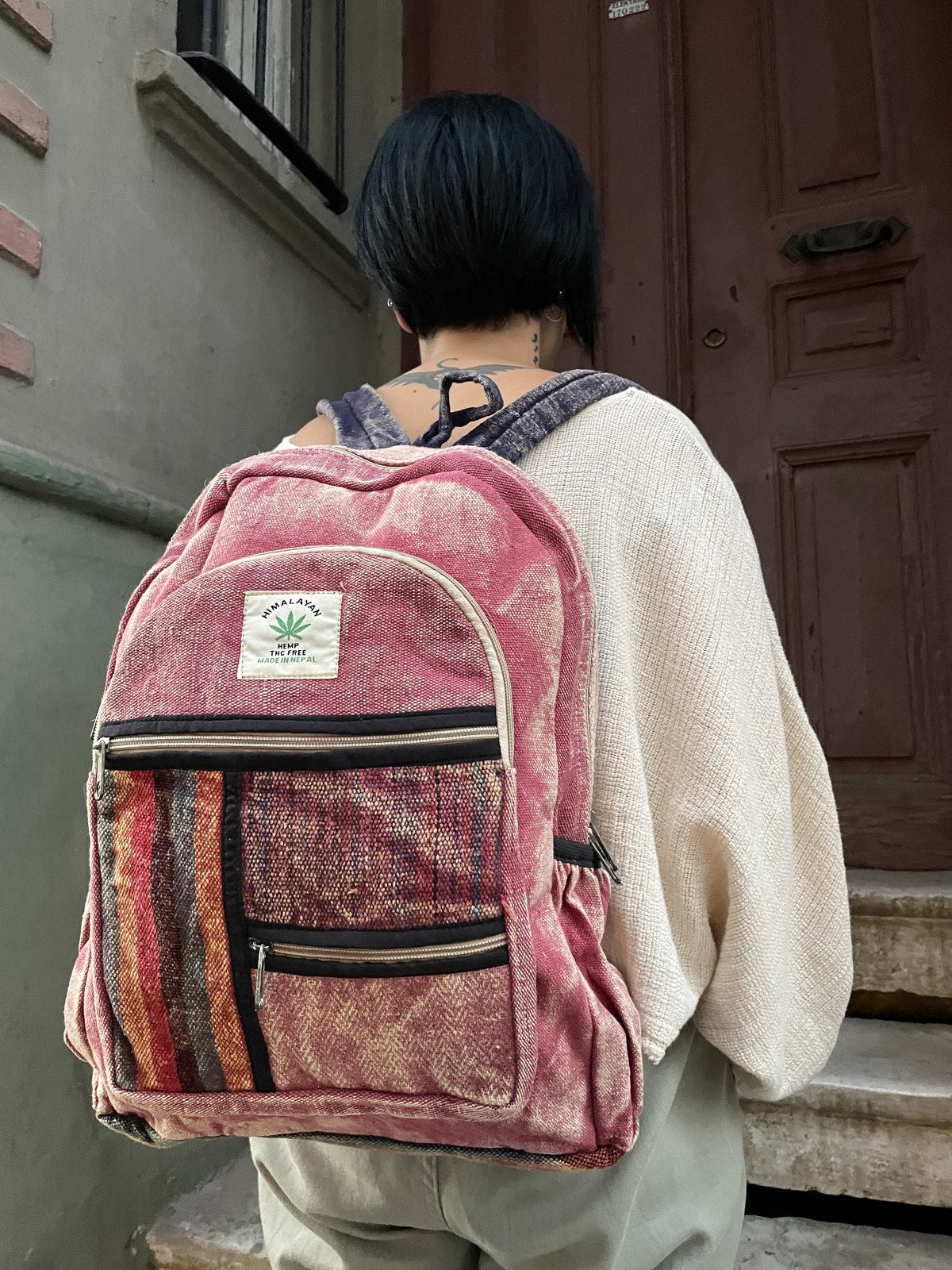 Pure Hemp Toprak Bordo Sırt Çantası