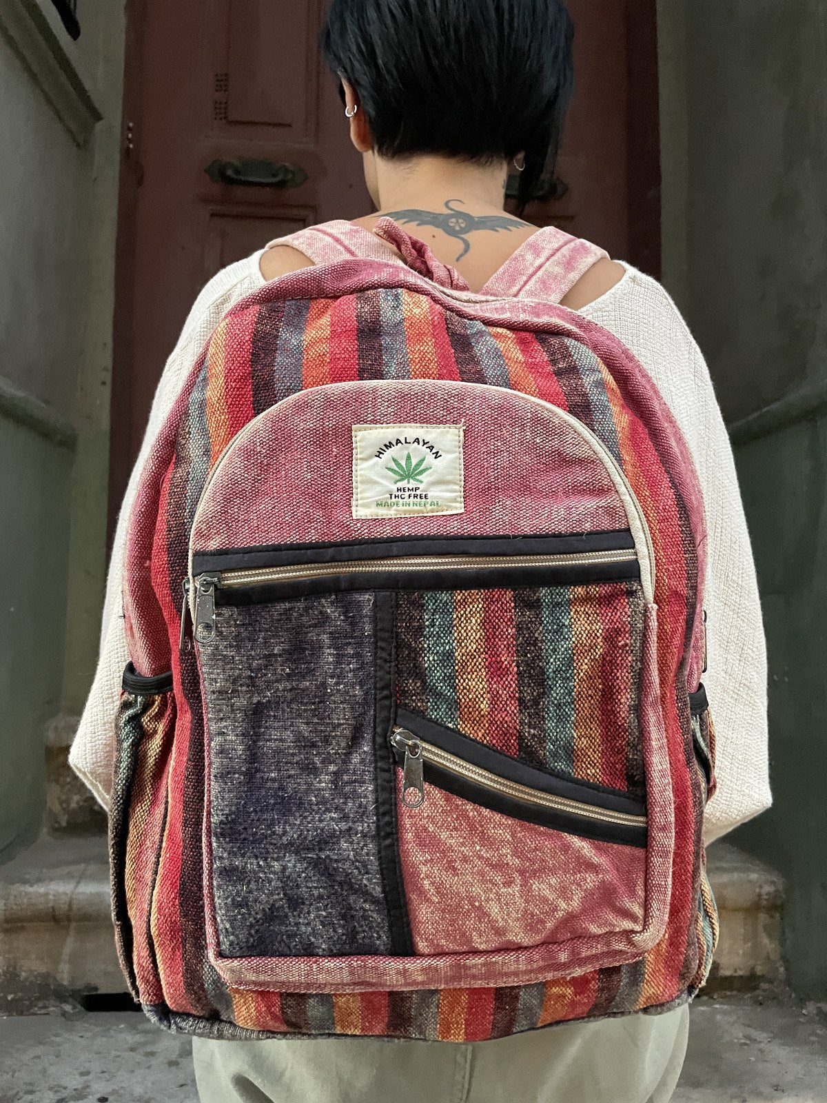 Pure Hemp Bordo Toprak Sırt Çantası