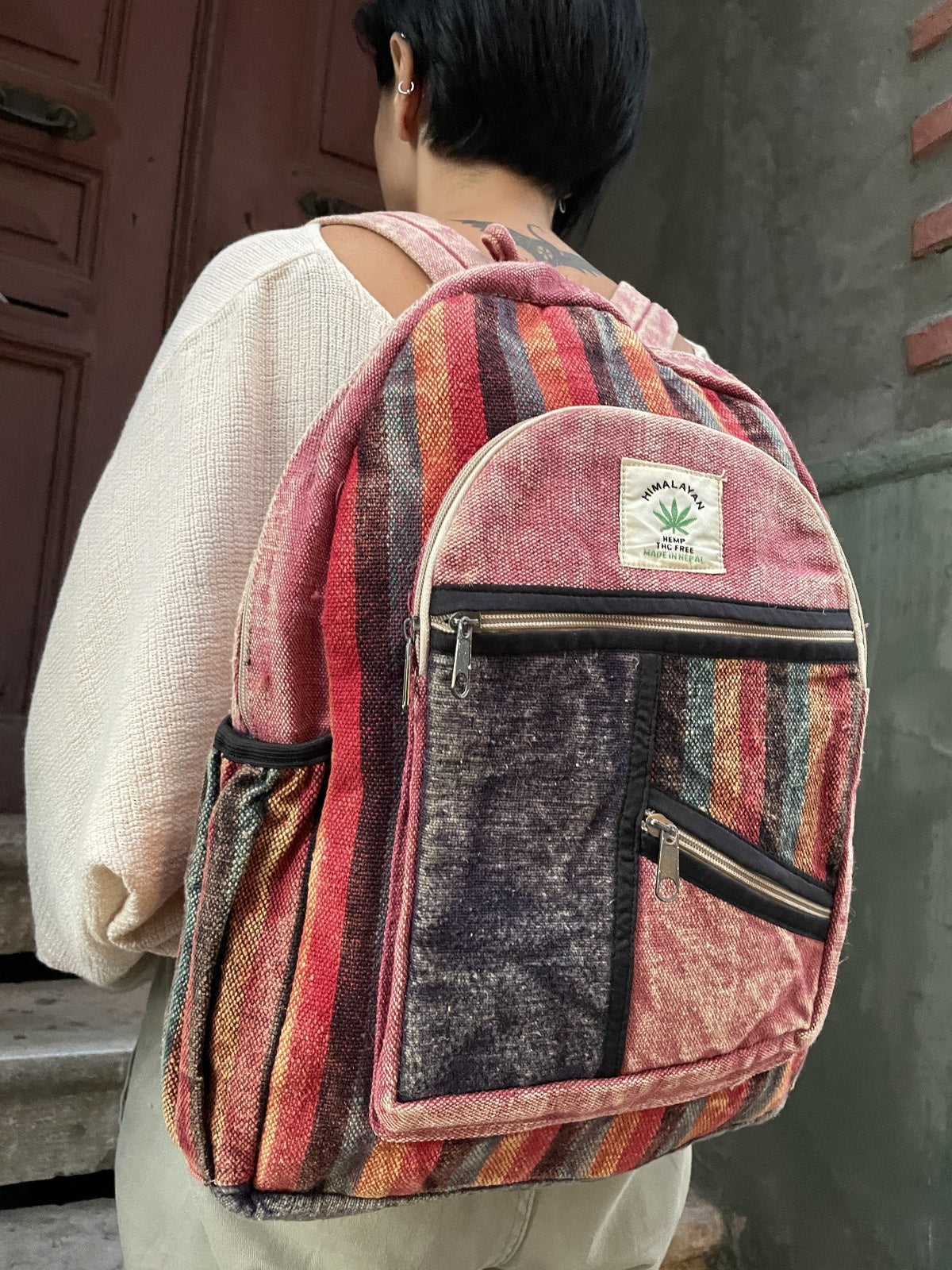 Pure Hemp Bordo Toprak Sırt Çantası