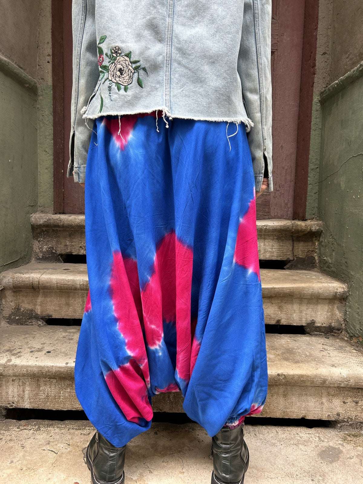 Batik Lacivert Kadın Pantolon Şalvar