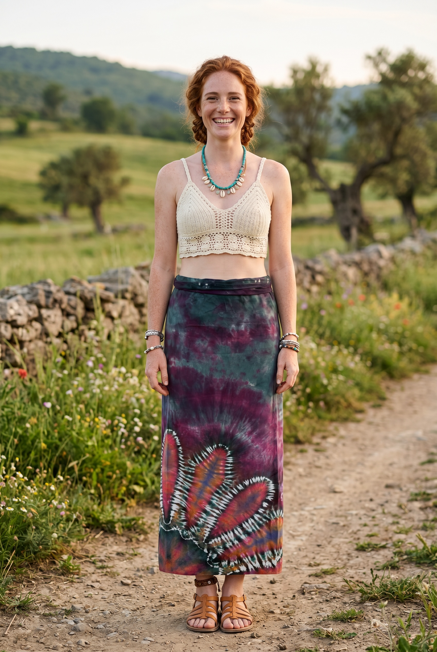 Tasarım Batik Sarong – Çok Yönlü Bağlamalı Viskon Elbise & Etek | Aurora