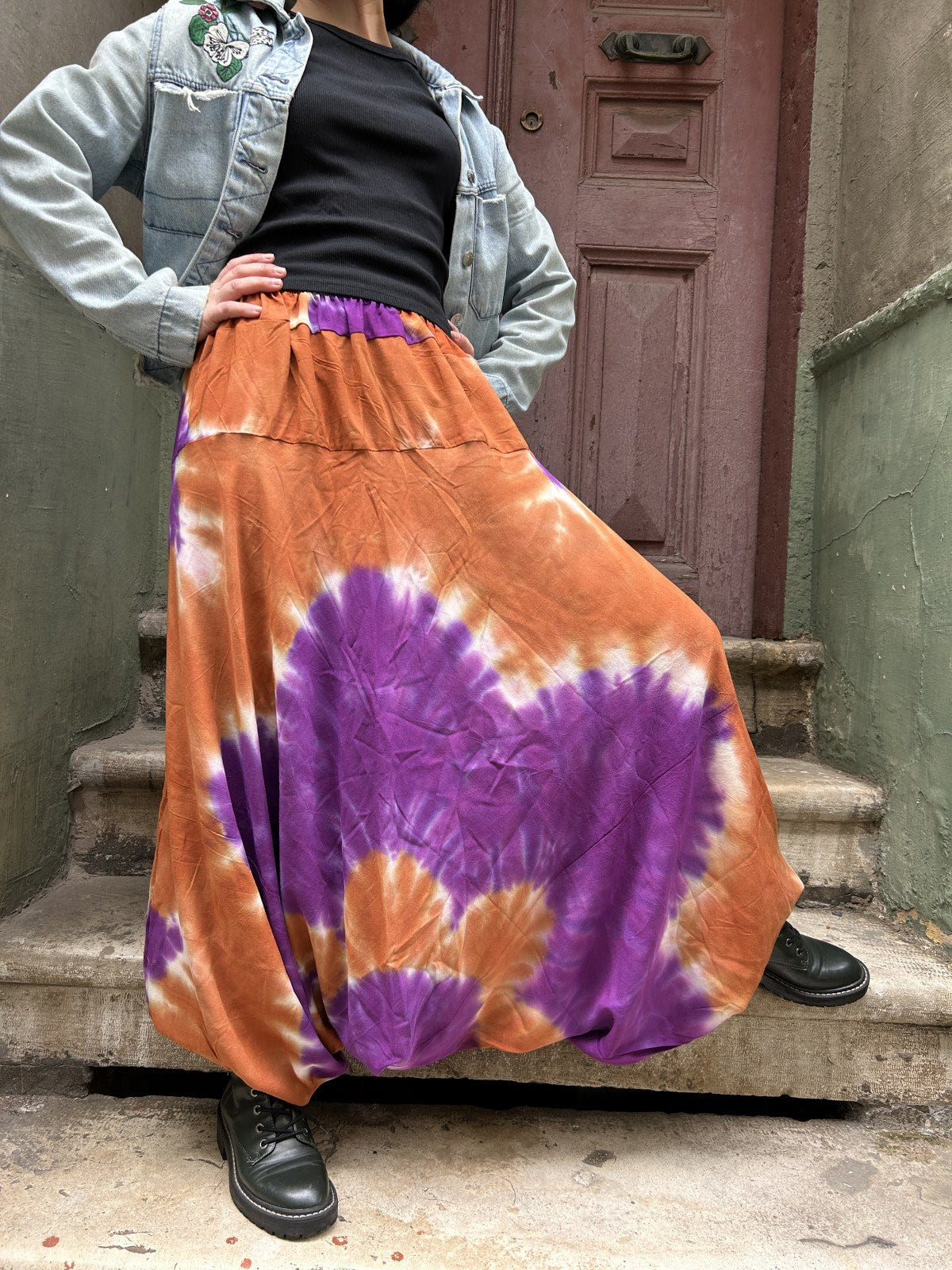 Batik Turuncu Kadın Pantolon Şalvar