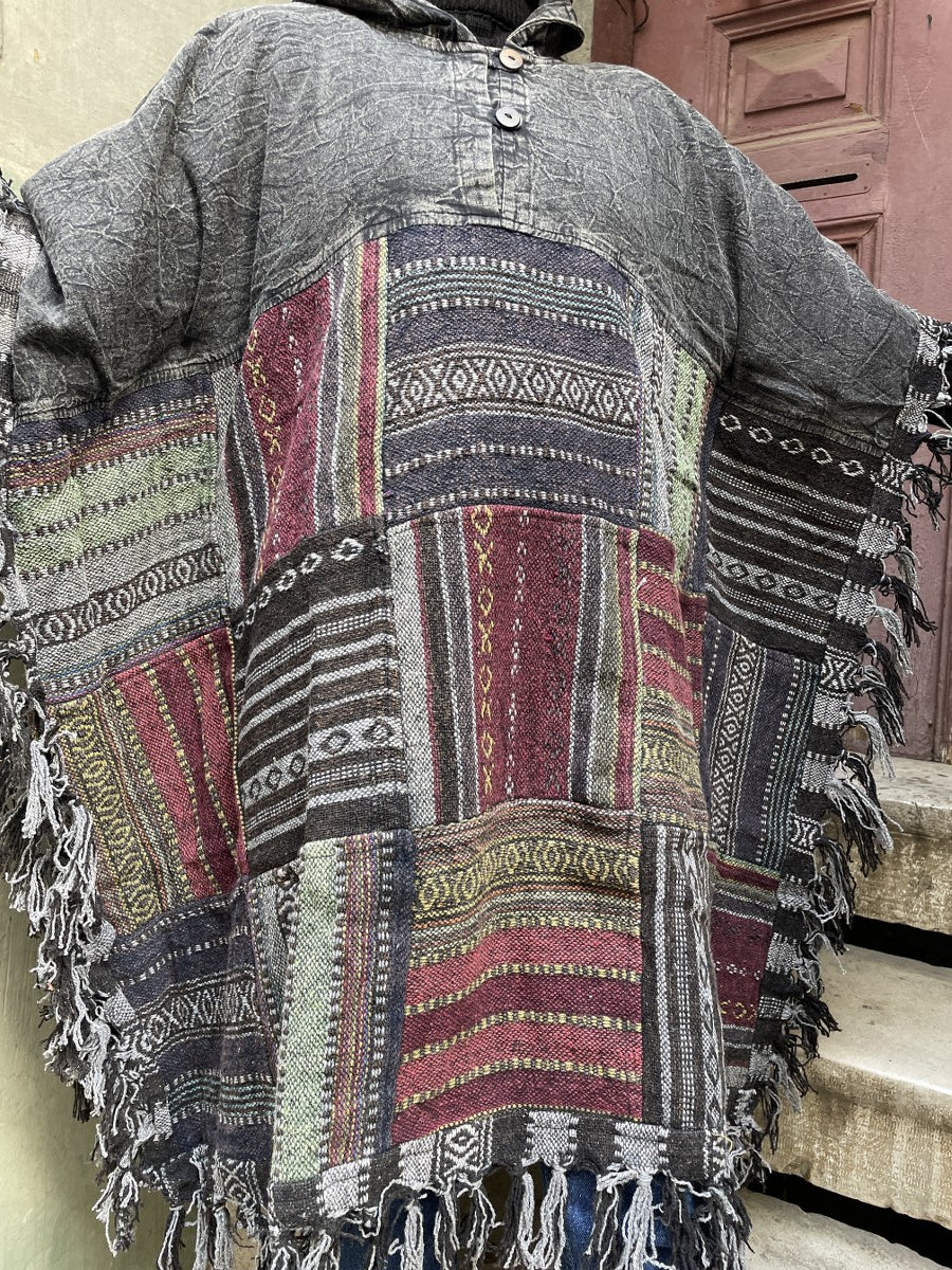 Unisex_Antrasit_Nepal_Patchwork_Kislik_Panco