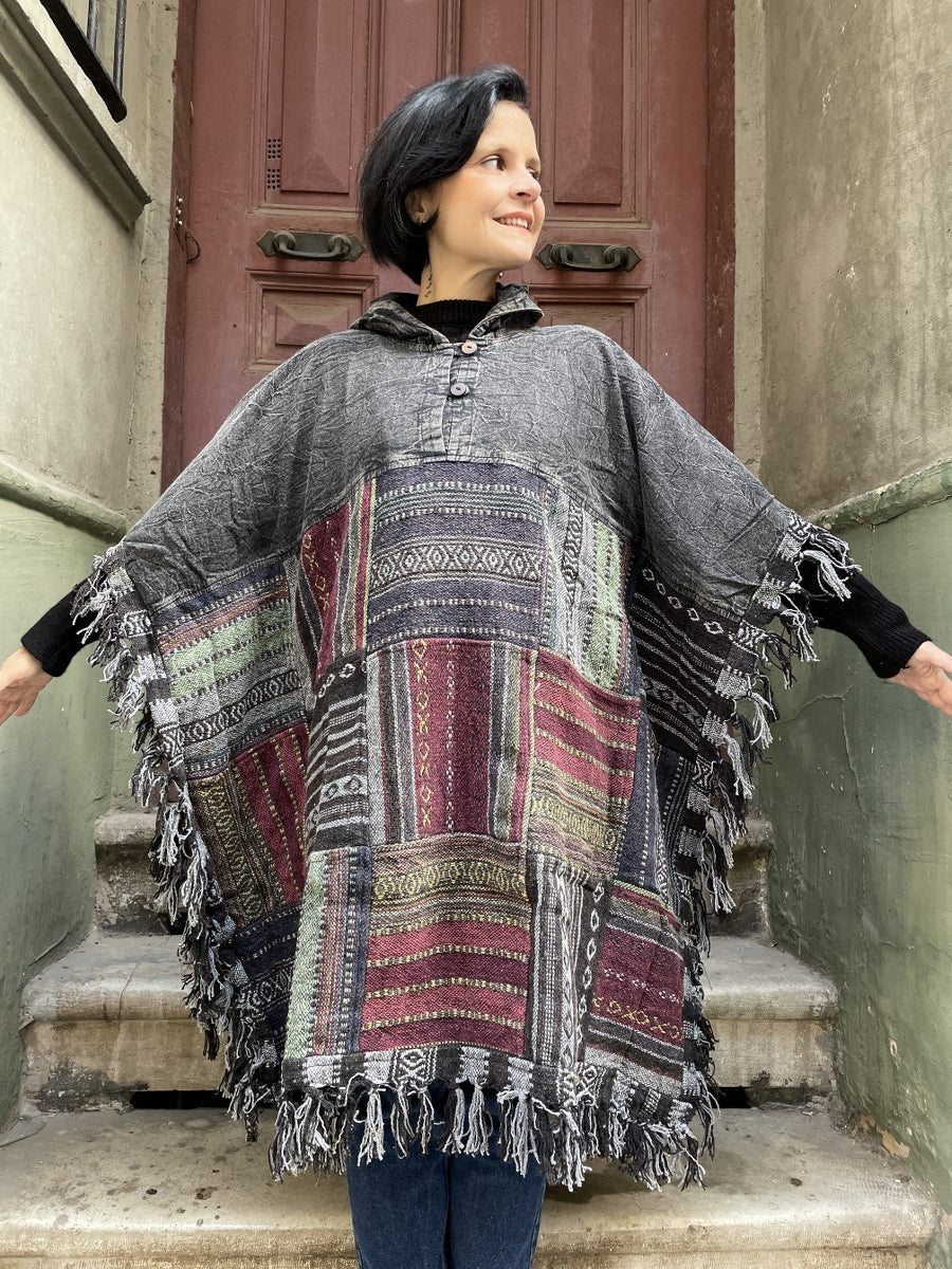 Unisex_Antrasit_Nepal_Patchwork_Kislik_Panco