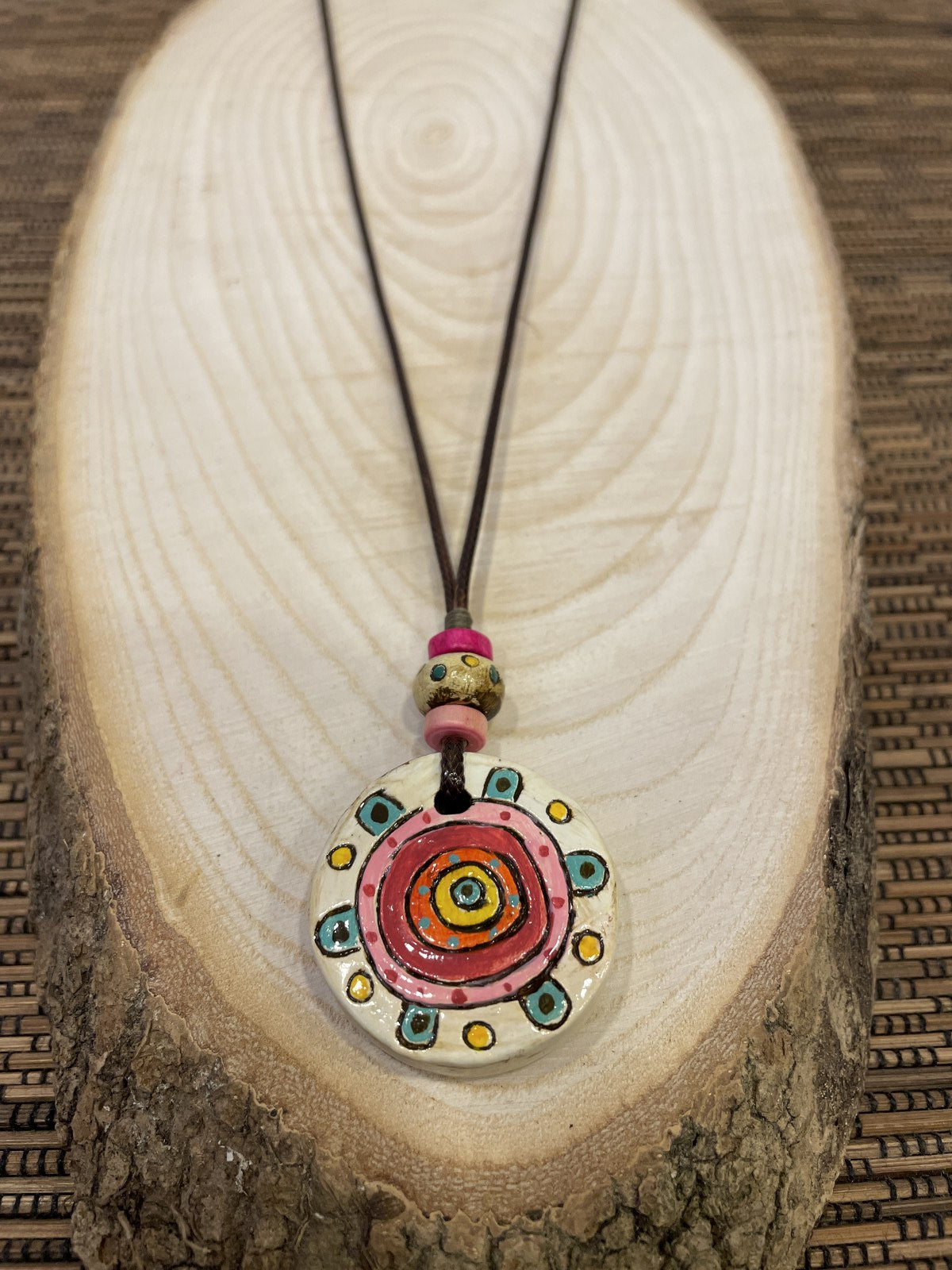 Tasarım Seramik Aborjin Kolye