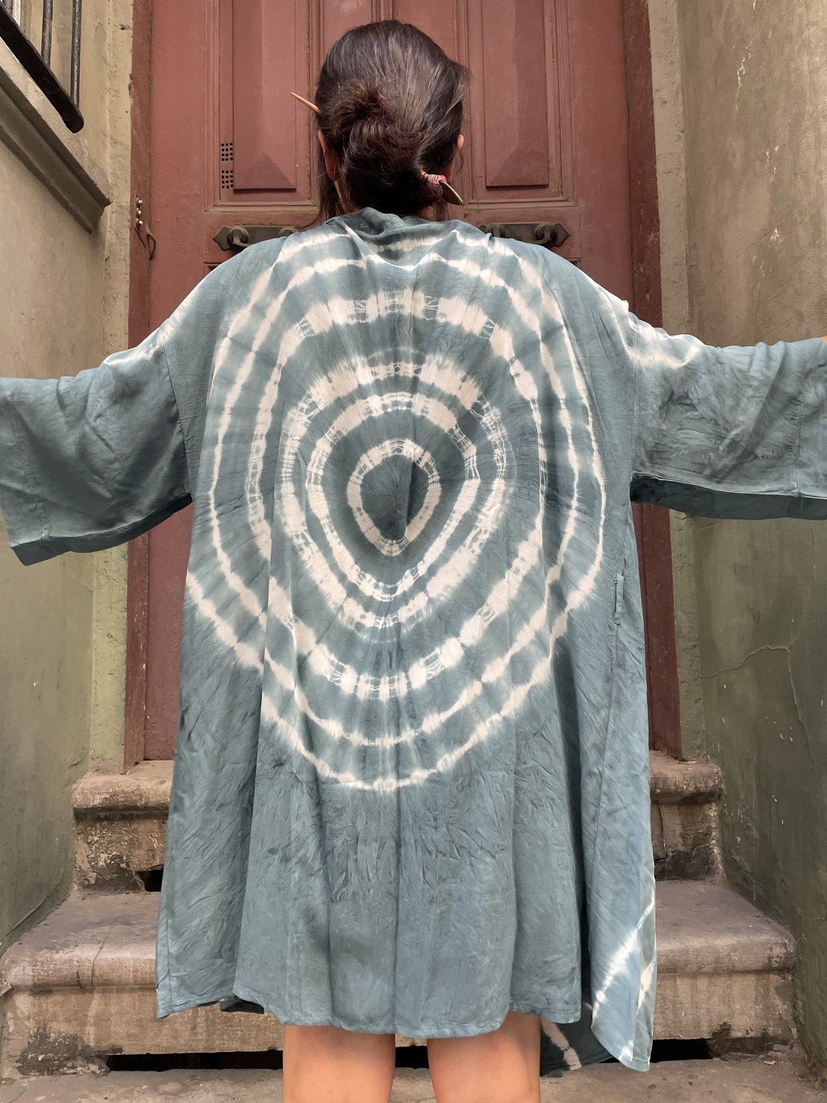 Aqua Batik Kimono
