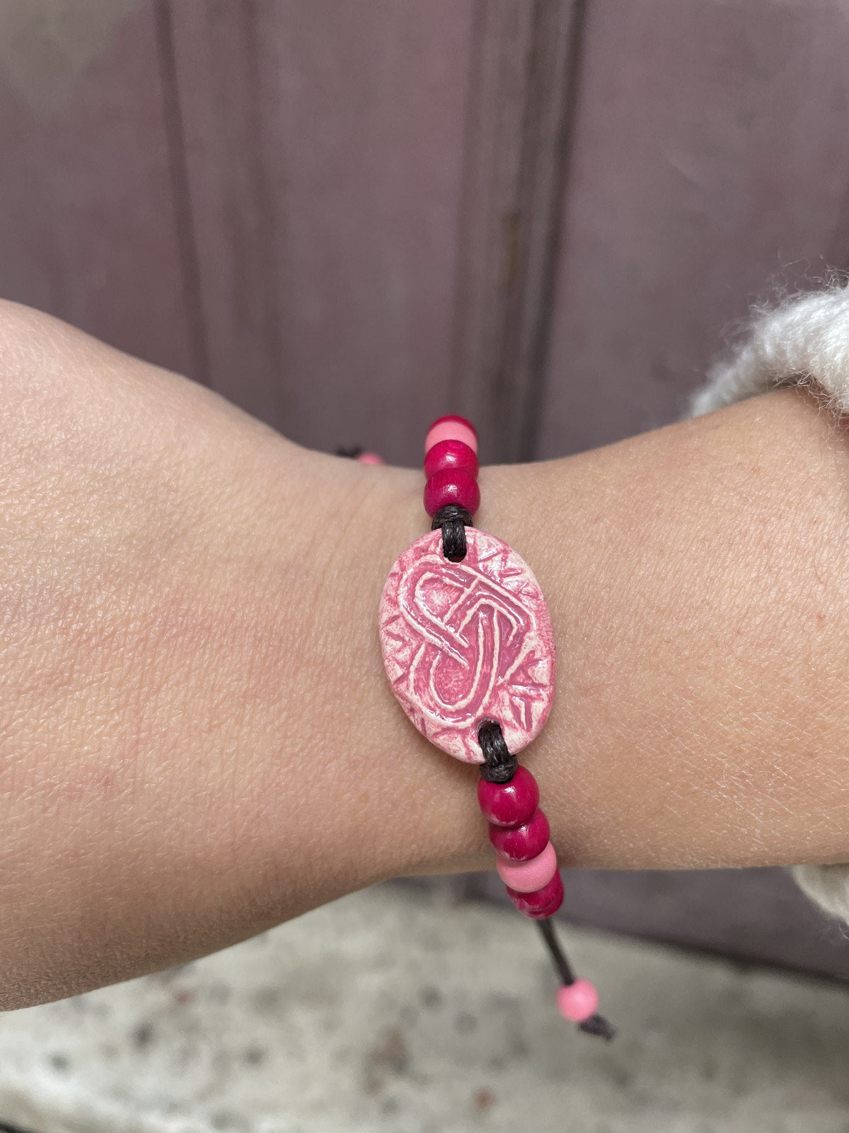 Viking Compass Symbol Ceramic Necklace