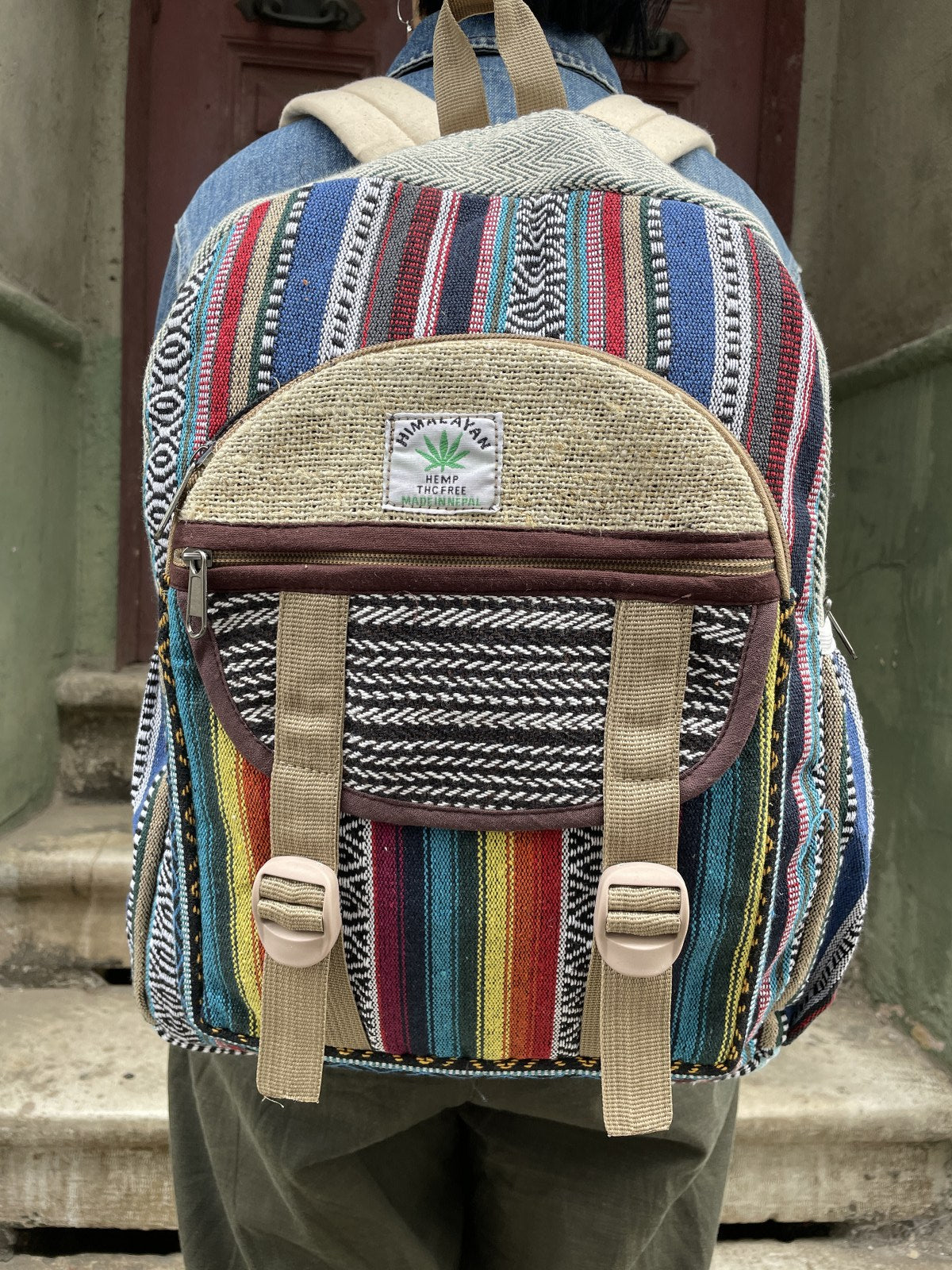 Himalayan Baja Gökkuşağı Hemp Sırt Çantası
