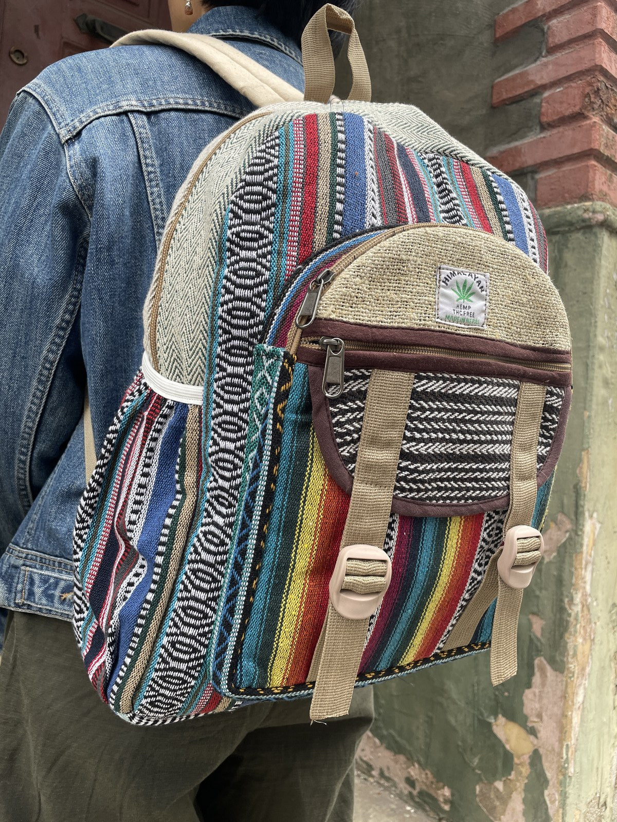Himalayan Baja Gökkuşağı Hemp Sırt Çantası