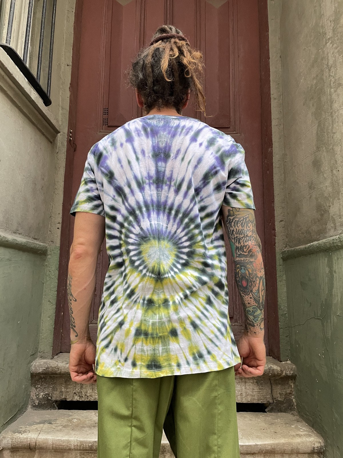 Batik Design Pink Spiral Tshirt