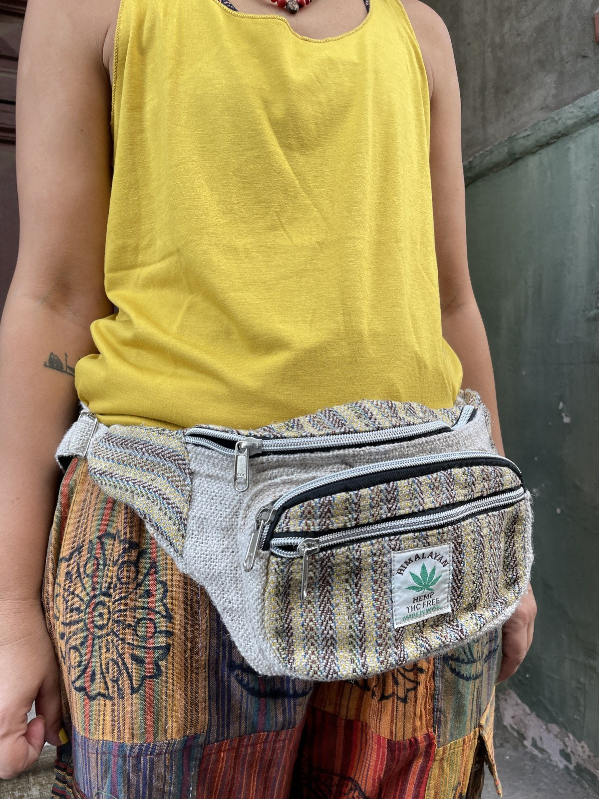 Hemp Bej Bel Çantası