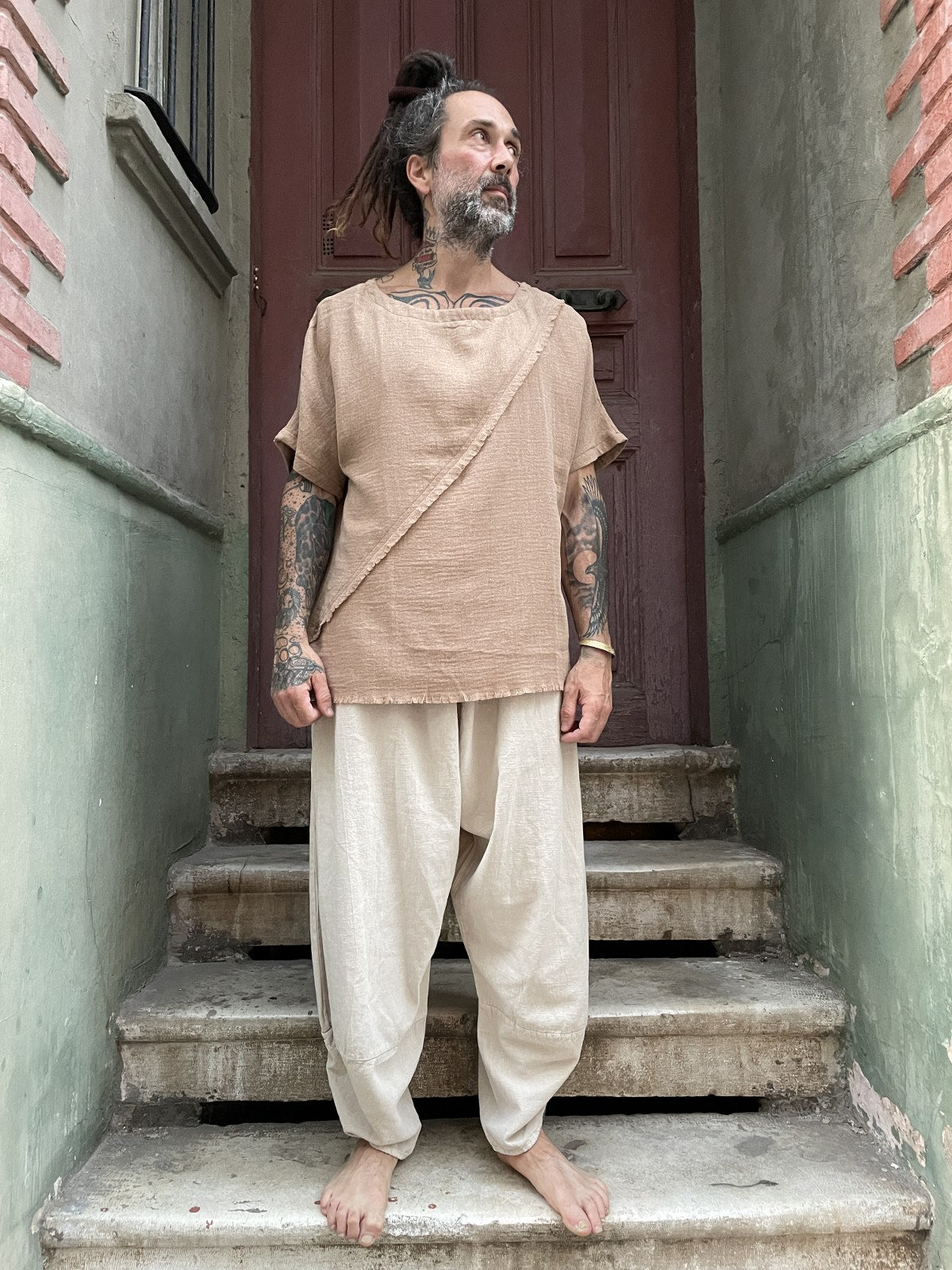 Unisex Bohem Salaş Yoga Pantolon Şalvar