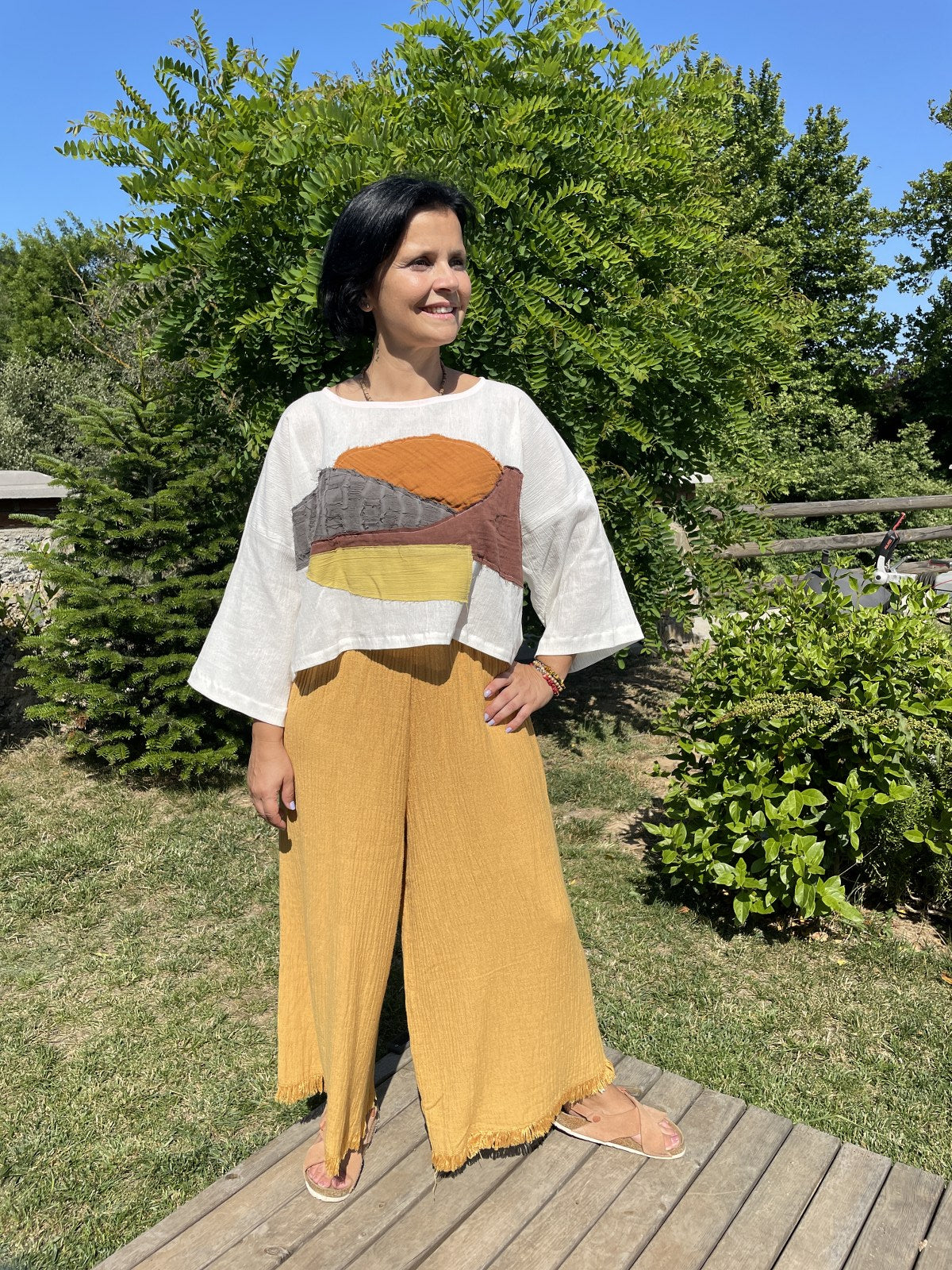 Bohemian Muslin Loose Collar Blouse