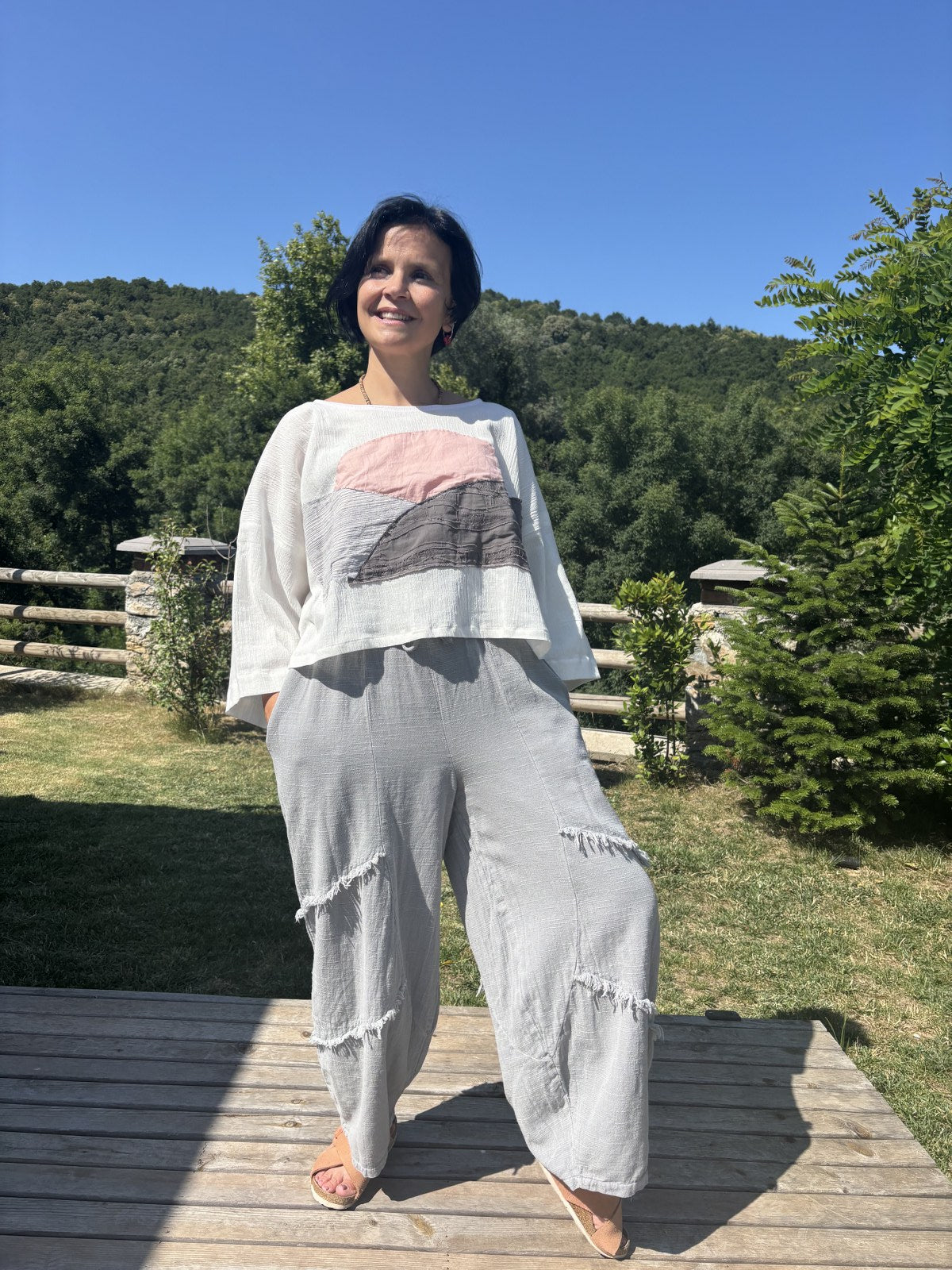 El Yapımı Tasarım Sürdürülebilir Boho Bluz