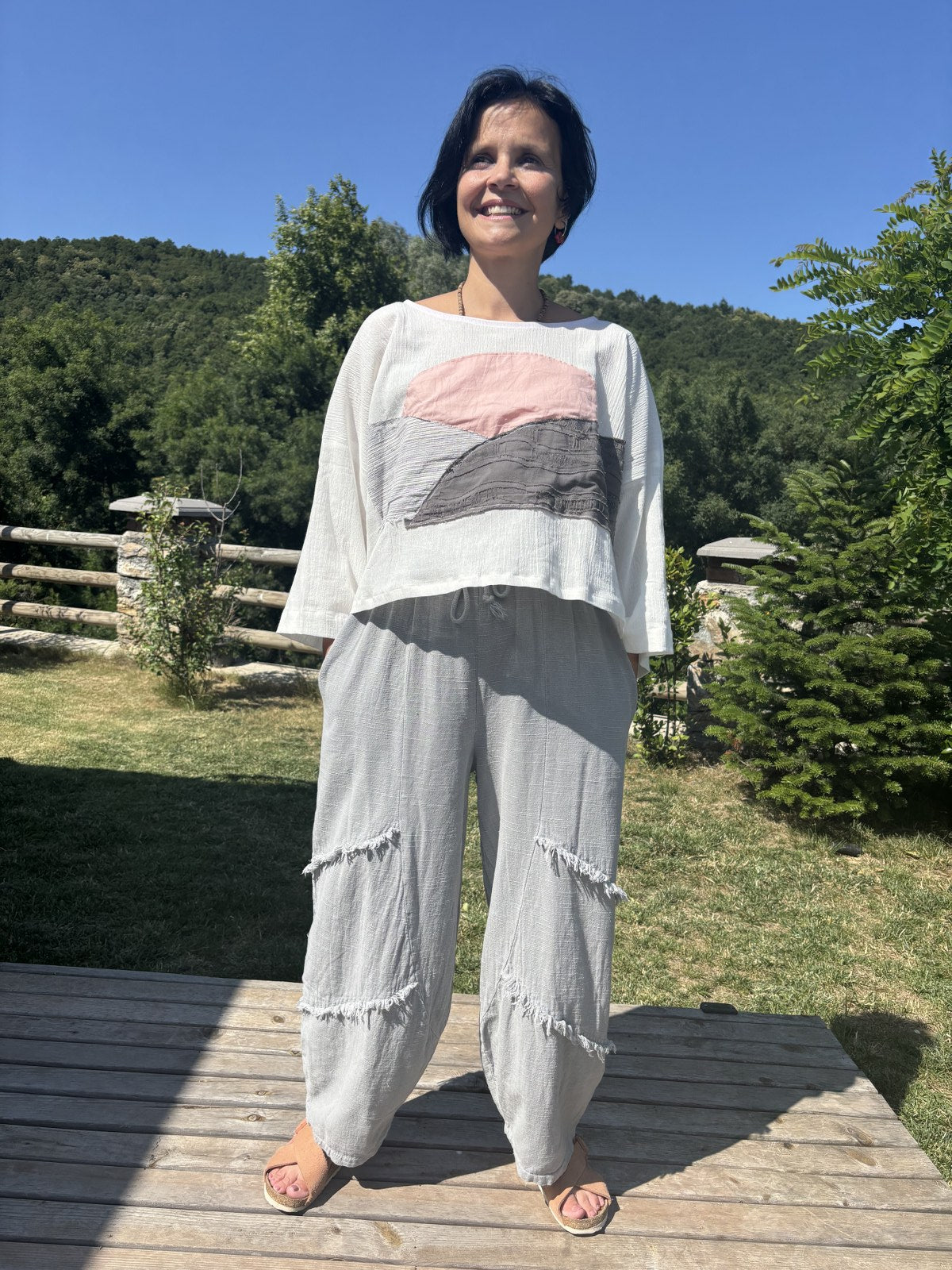El Yapımı Tasarım Sürdürülebilir Boho Bluz