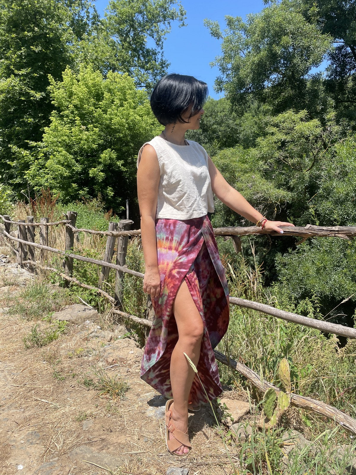 Bohem Batik Tasarım Şalvar Pantolon