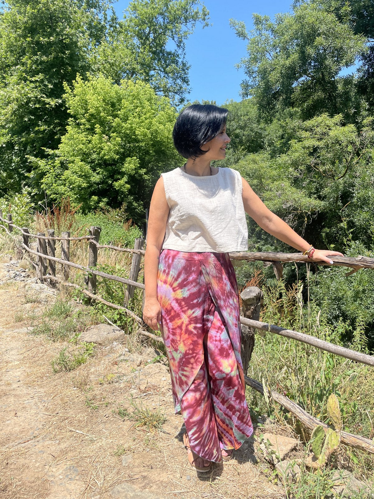 Bohem Batik Tasarım Şalvar Pantolon