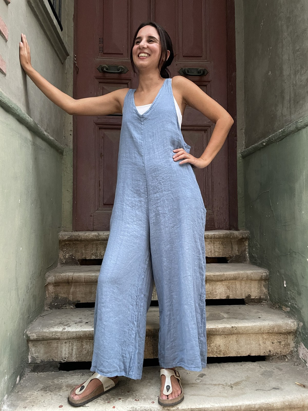 Bohem Kadın Keten Tulum