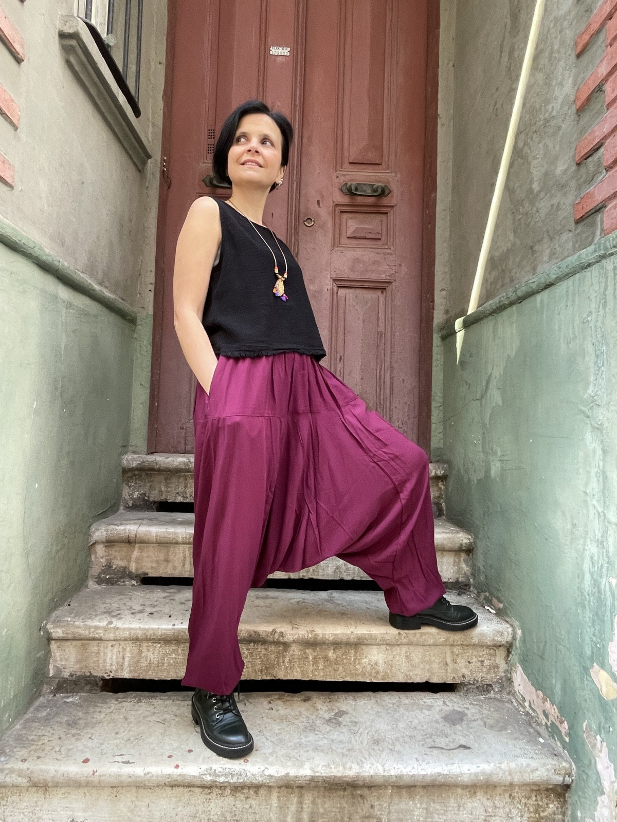 Bohem Kadın Yazlık Adana Şalvar Eşofman Pantolon