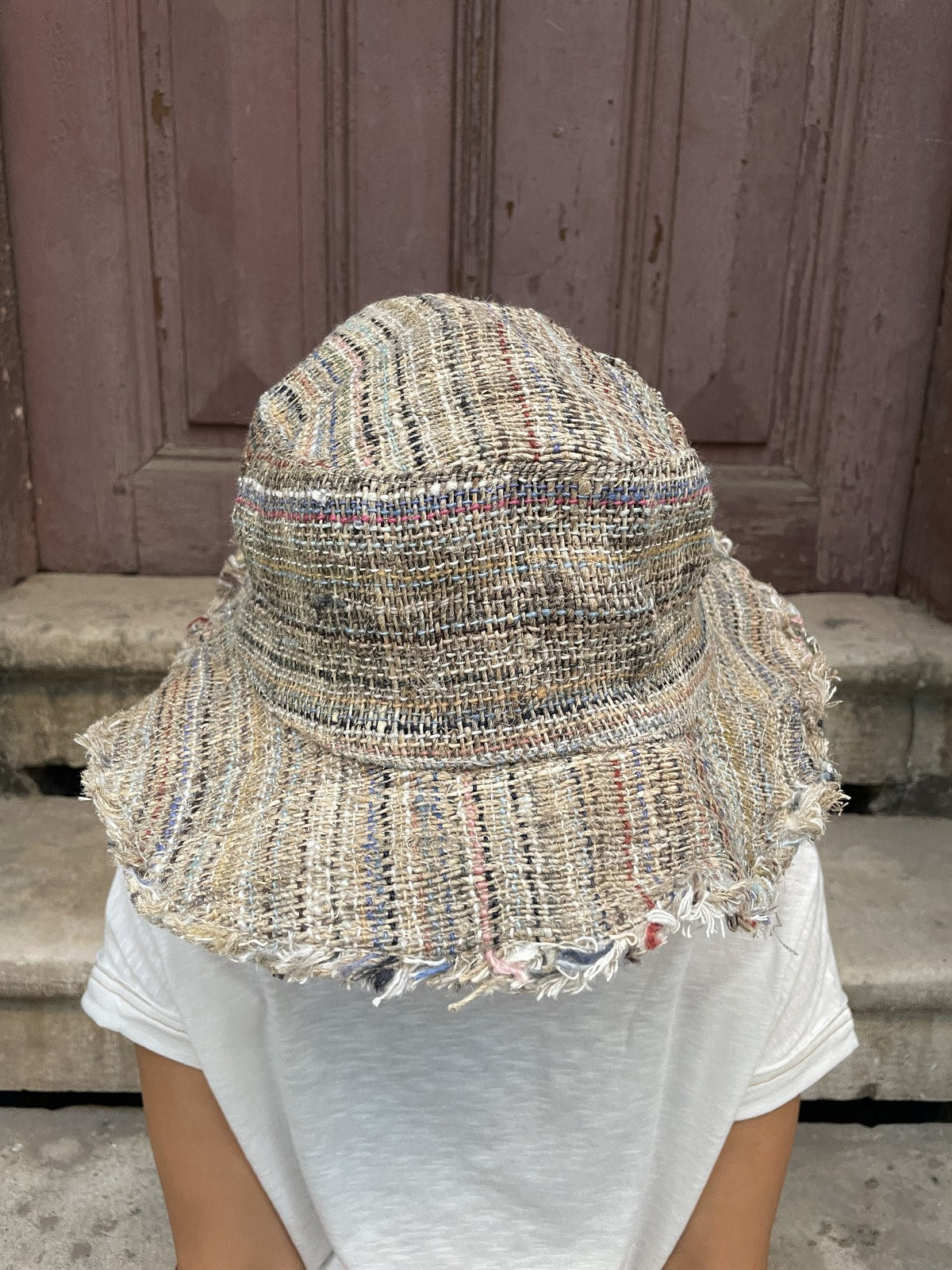 %100 Hemp El Dokuması Bohem Şapka