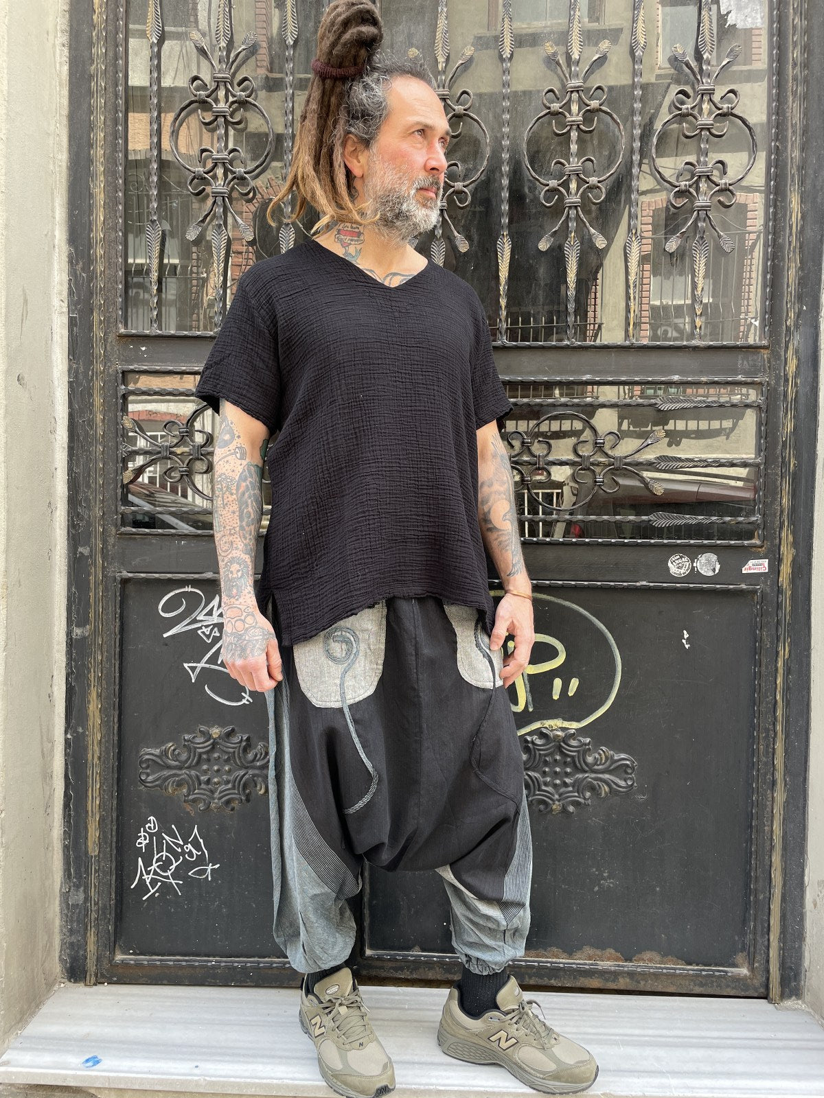 Unisex Nepal Stil Bağlamalı Şalvar Pantolon