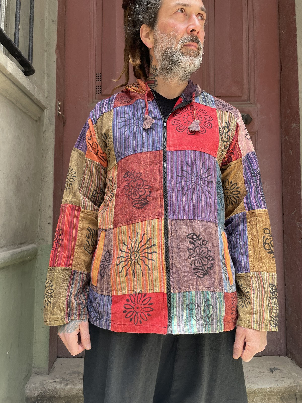 Nepal Patchwork Aum Shirt