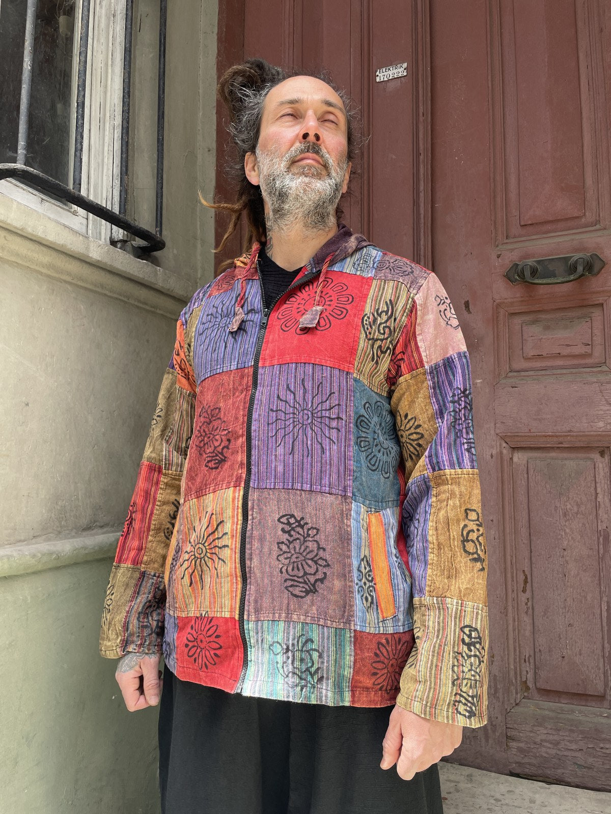 Nepal Patchwork Aum Shirt