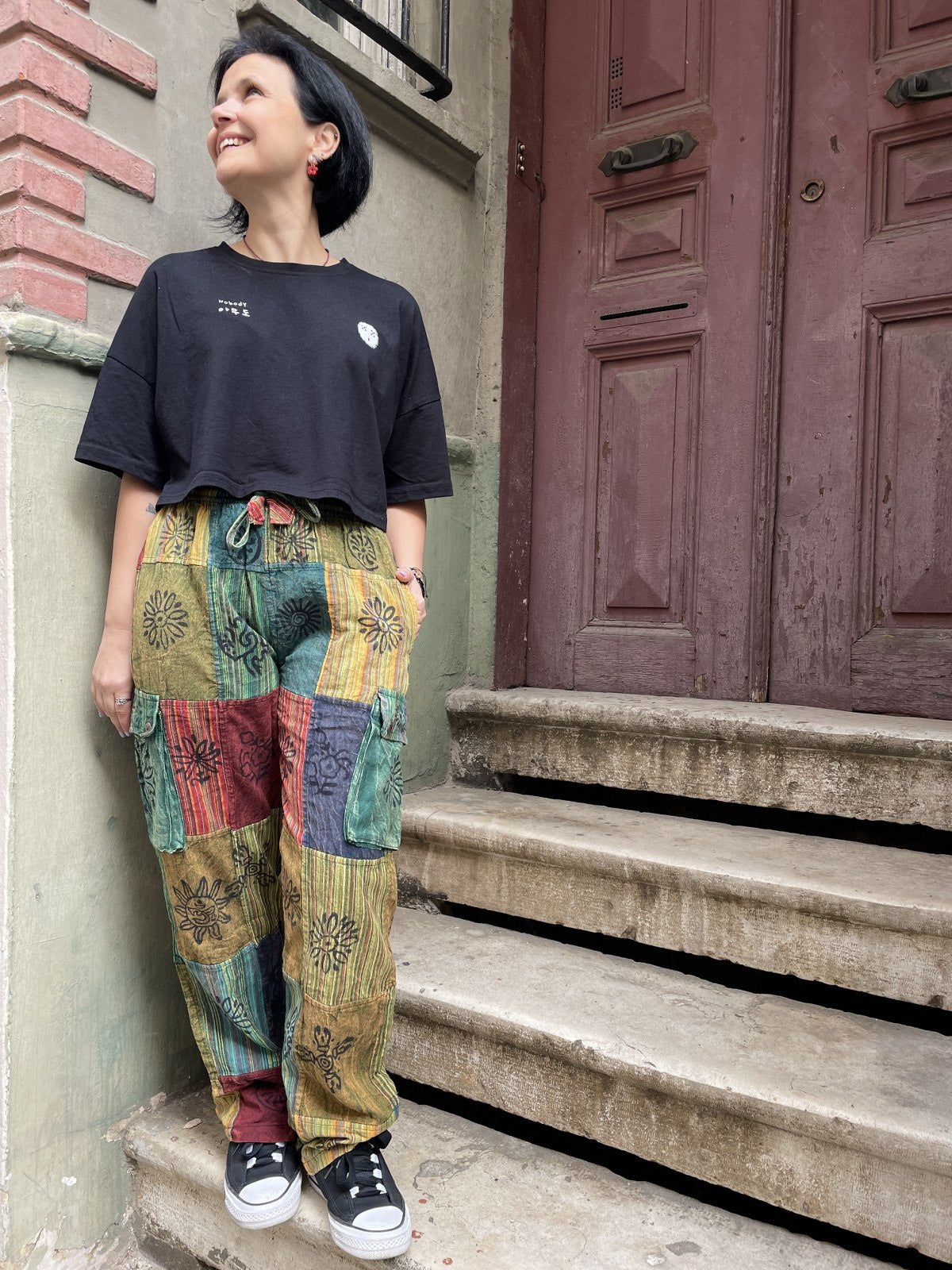 Unisex Bohem Nepal Patchwork Pantolon – Capella