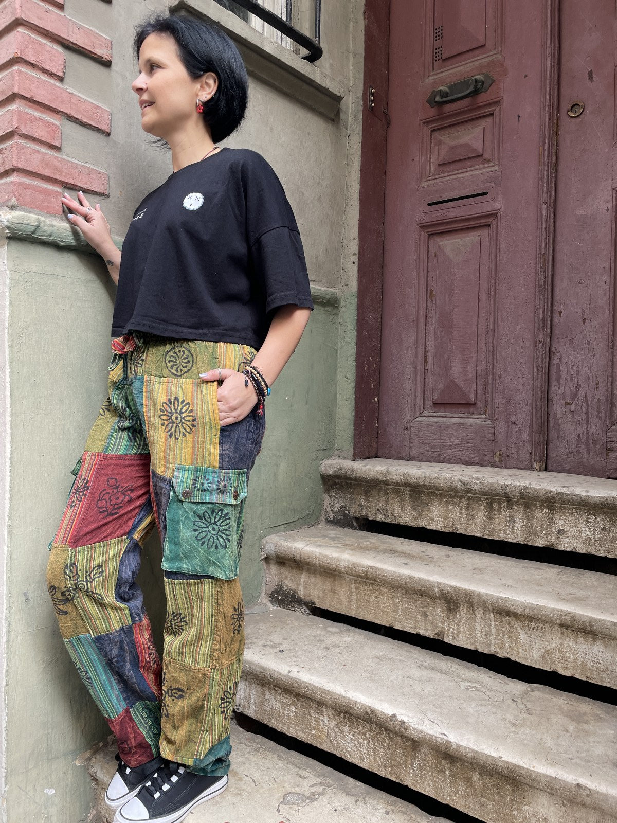 Unisex Bohem Nepal Patchwork Pantolon – Capella