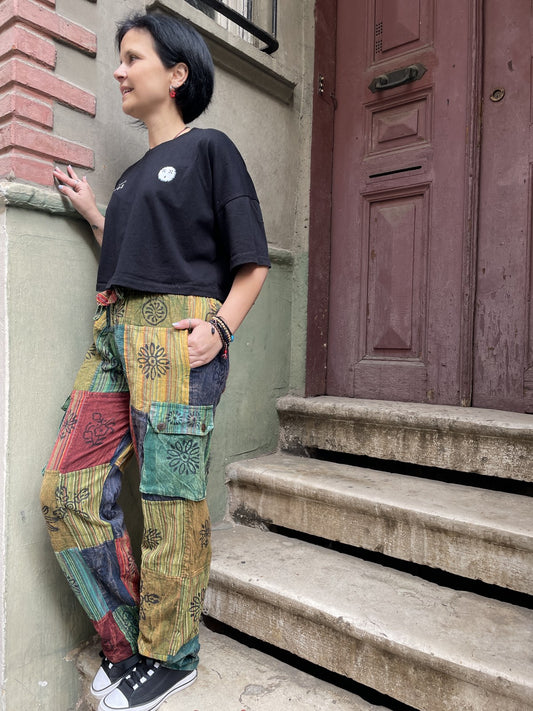 Unisex Bohem Nepal Patchwork Pantolon – Capella