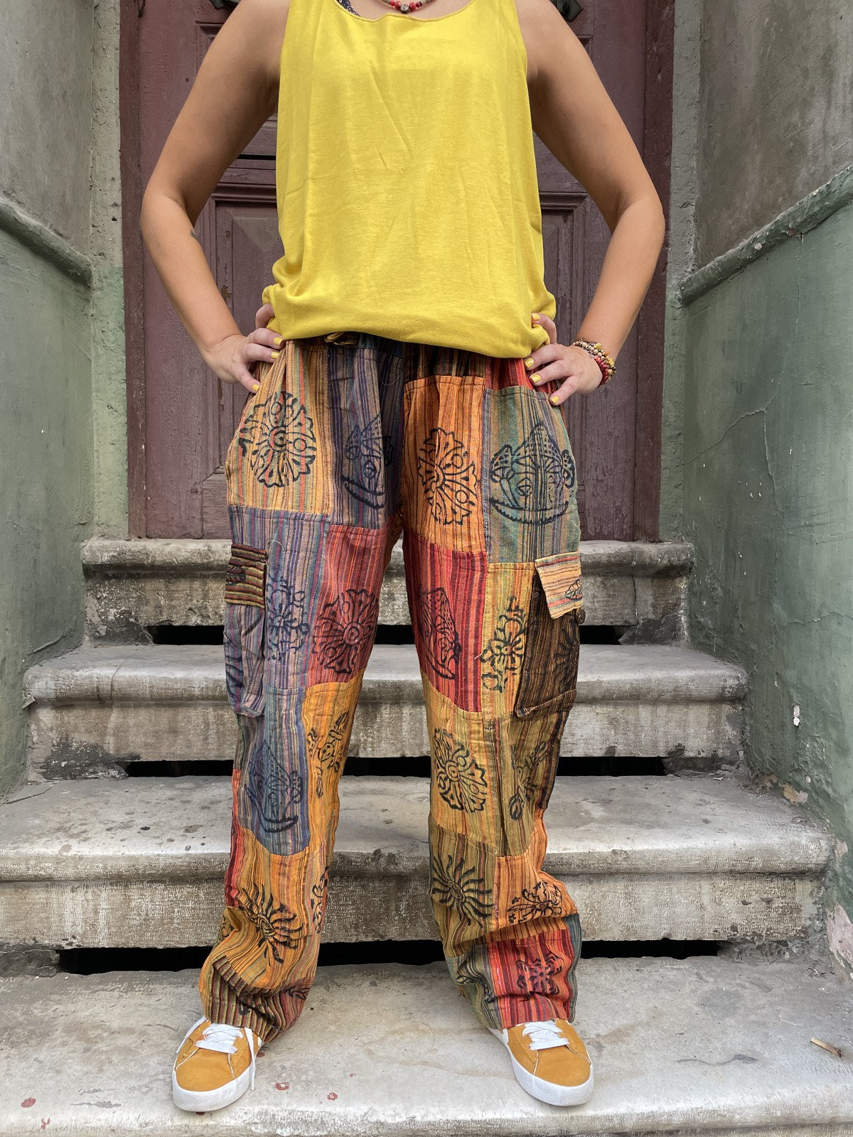 Bohem Nepal Kadın Patchwork Pantolon