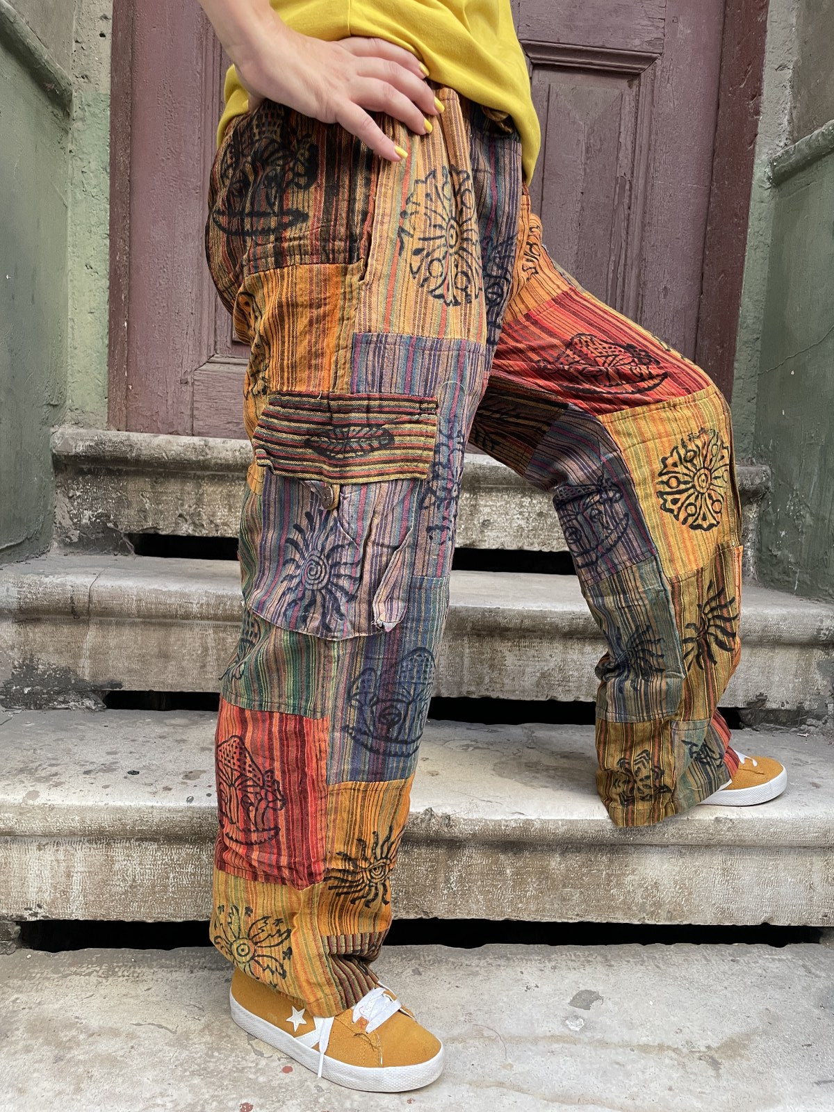 Bohem Nepal Kadın Patchwork Pantolon