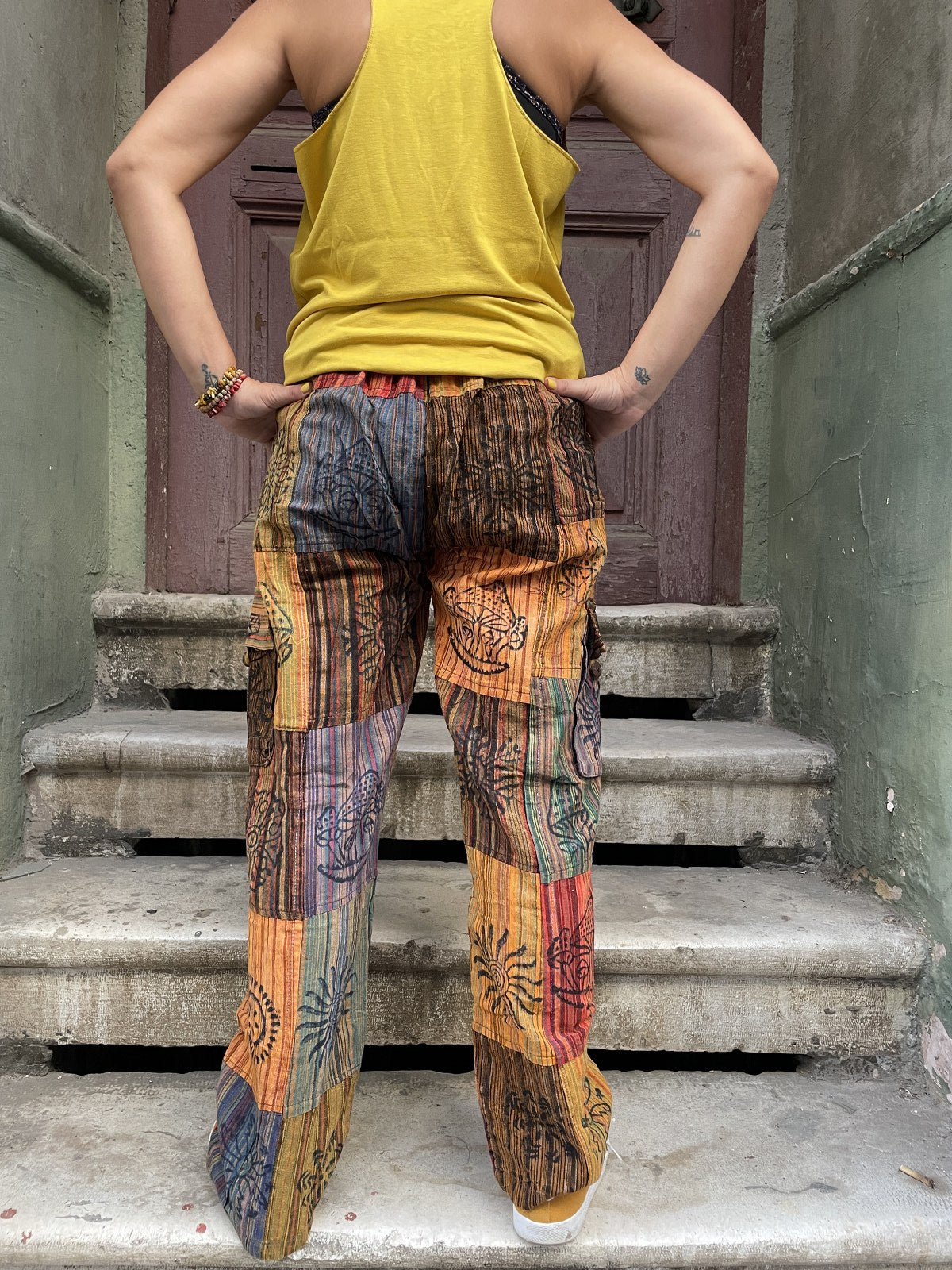 Bohem Nepal Kadın Patchwork Pantolon