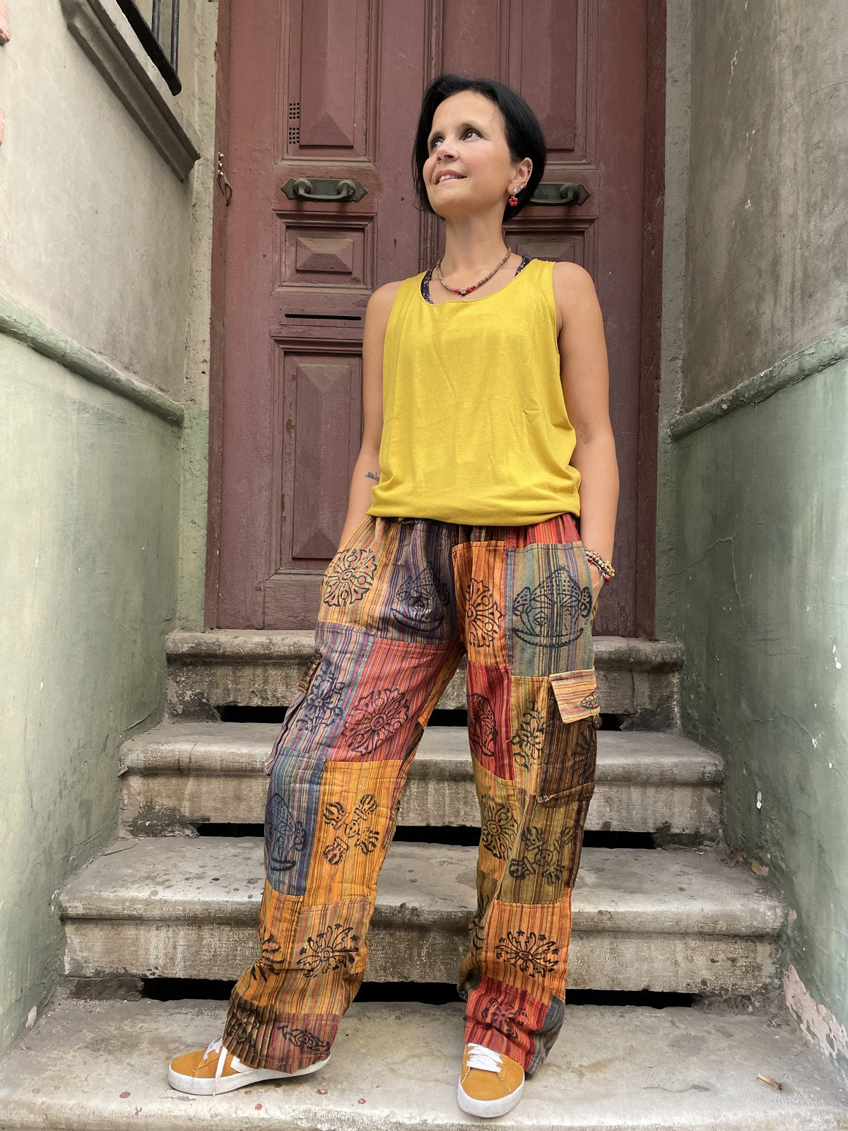 Bohem Nepal Kadın Patchwork Pantolon