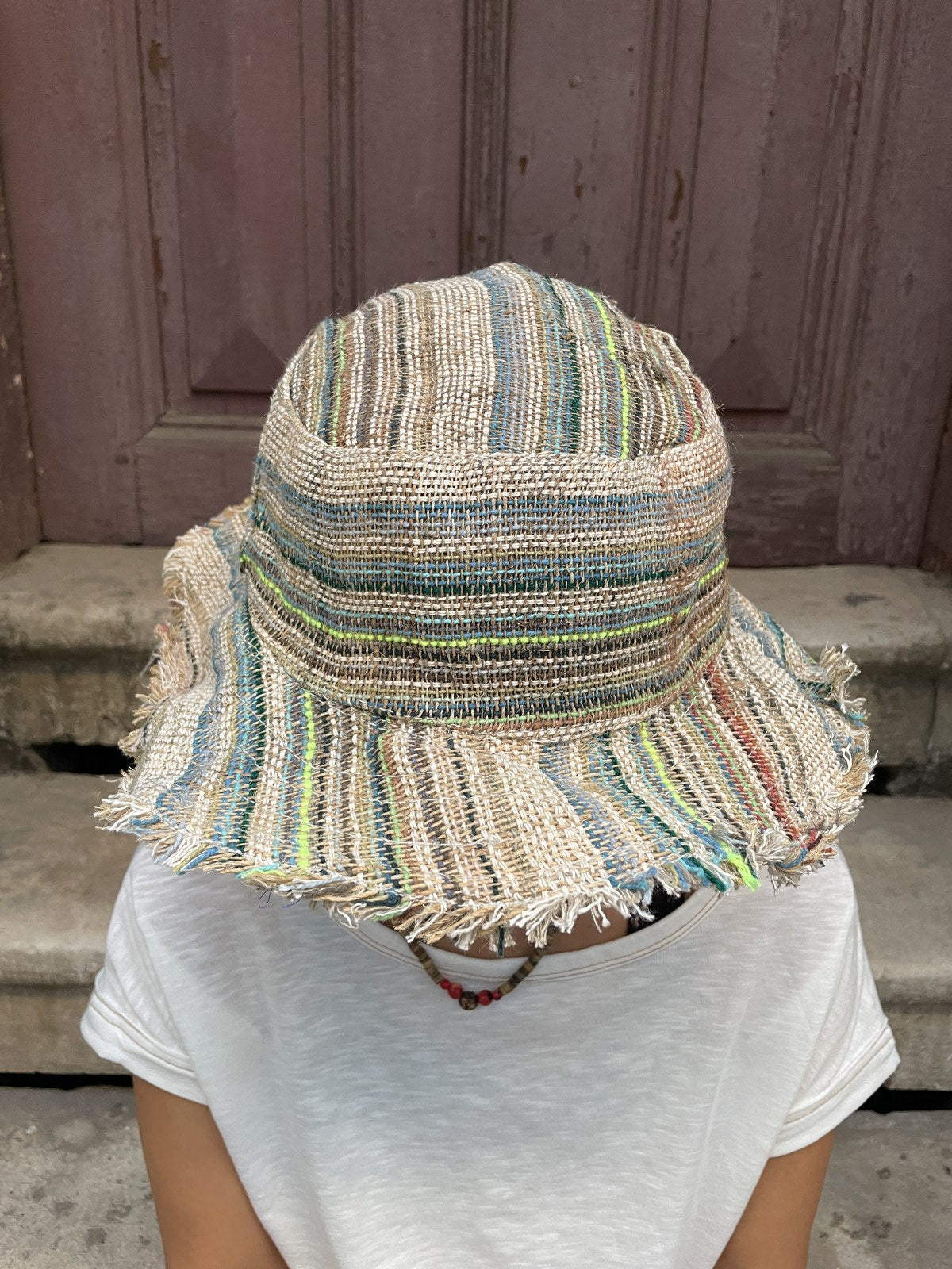 %100 Hemp El Dokuması Bohem Şapka