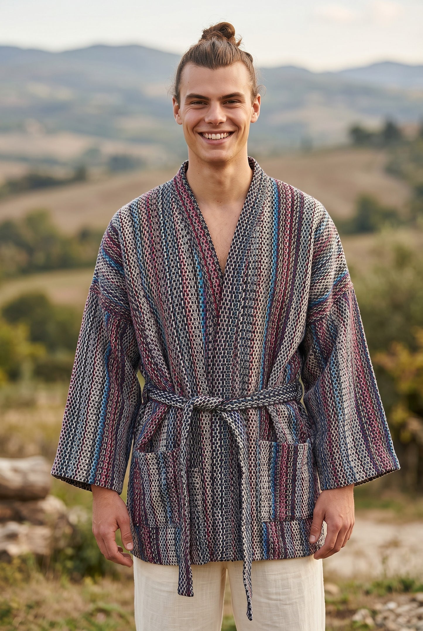 Mountain Soul Kimono Hırka – Unisex Oversize Bohem Ceket - Sürdürülebilir
