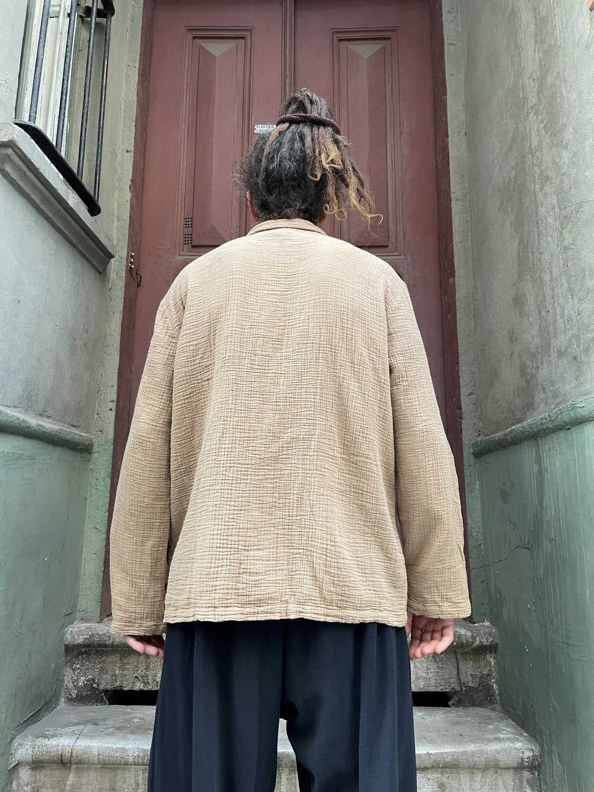 Bohem Erkek Müslin Gömlek