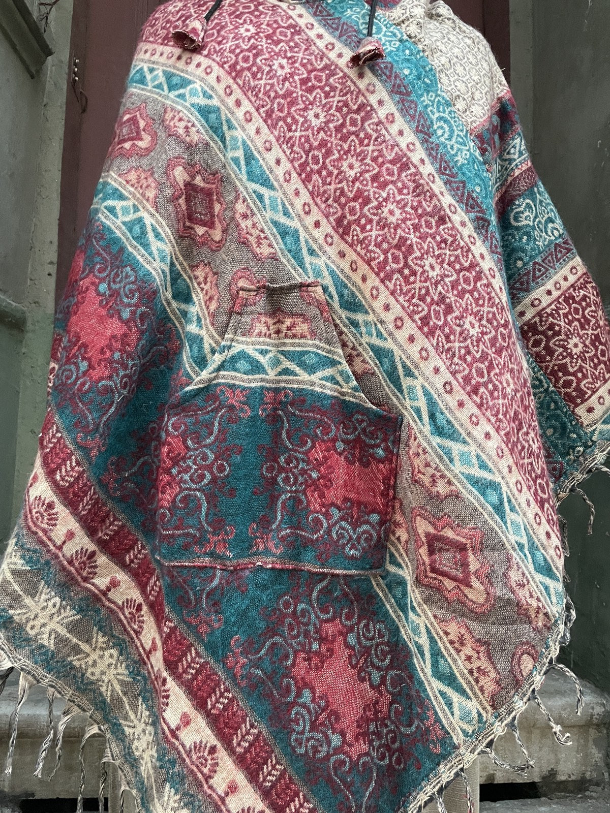 Etnik Desenli Bohem Nepal Panço