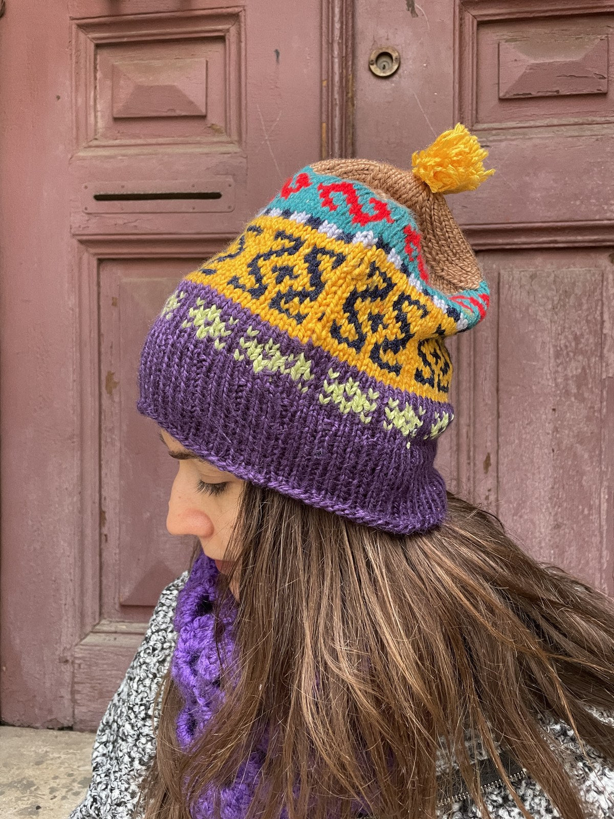 Unisex Bohem Desenli Bere