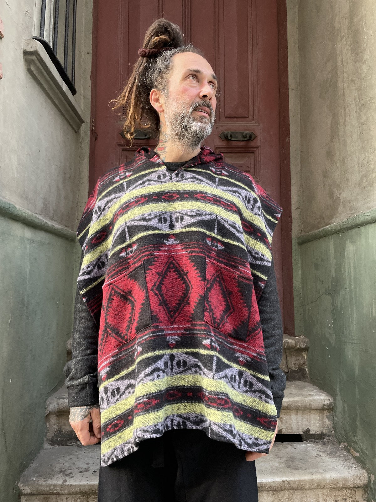 Unisex Etnik Motifli Panço