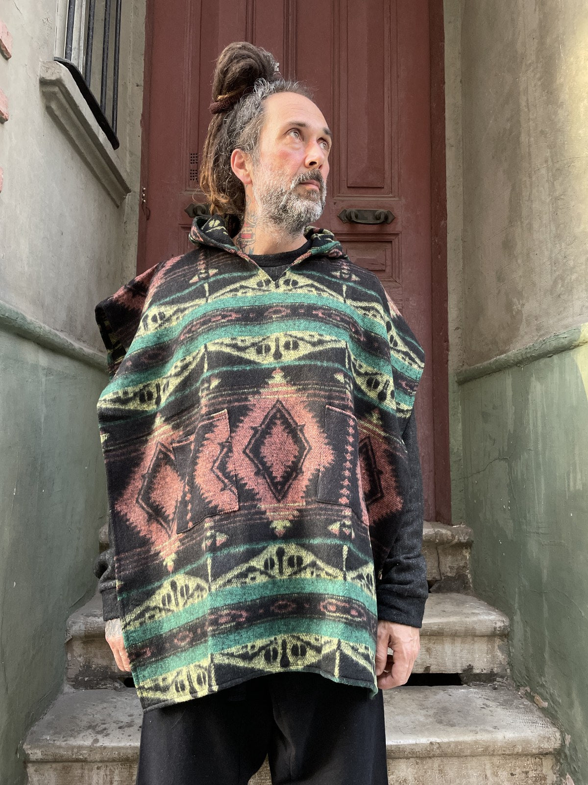 Unisex Etnik Motifli Panço