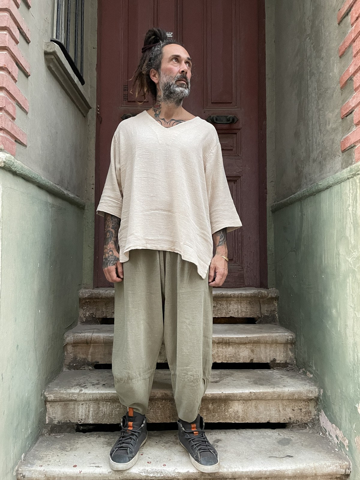 Unisex Bohem Salaş Yoga Pantolon Şalvar