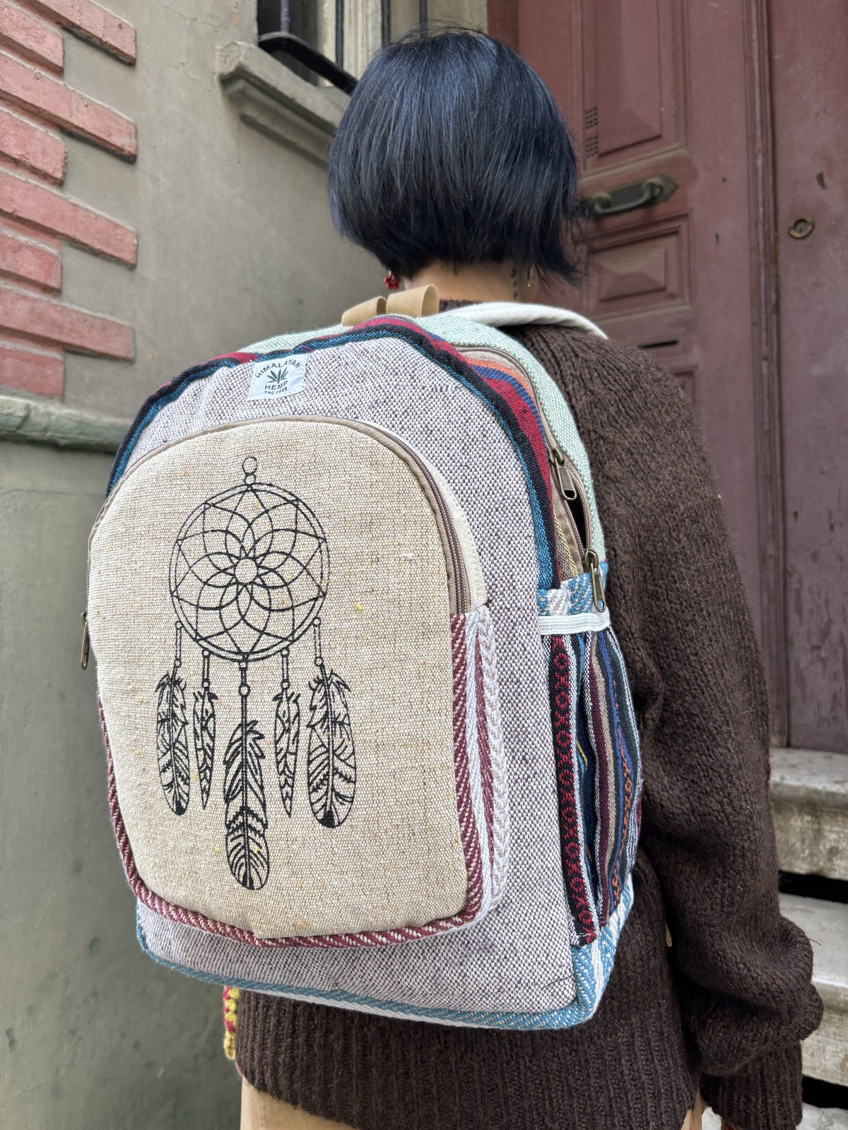 Nepal Düşkapanı Hemp Sırt Çantası