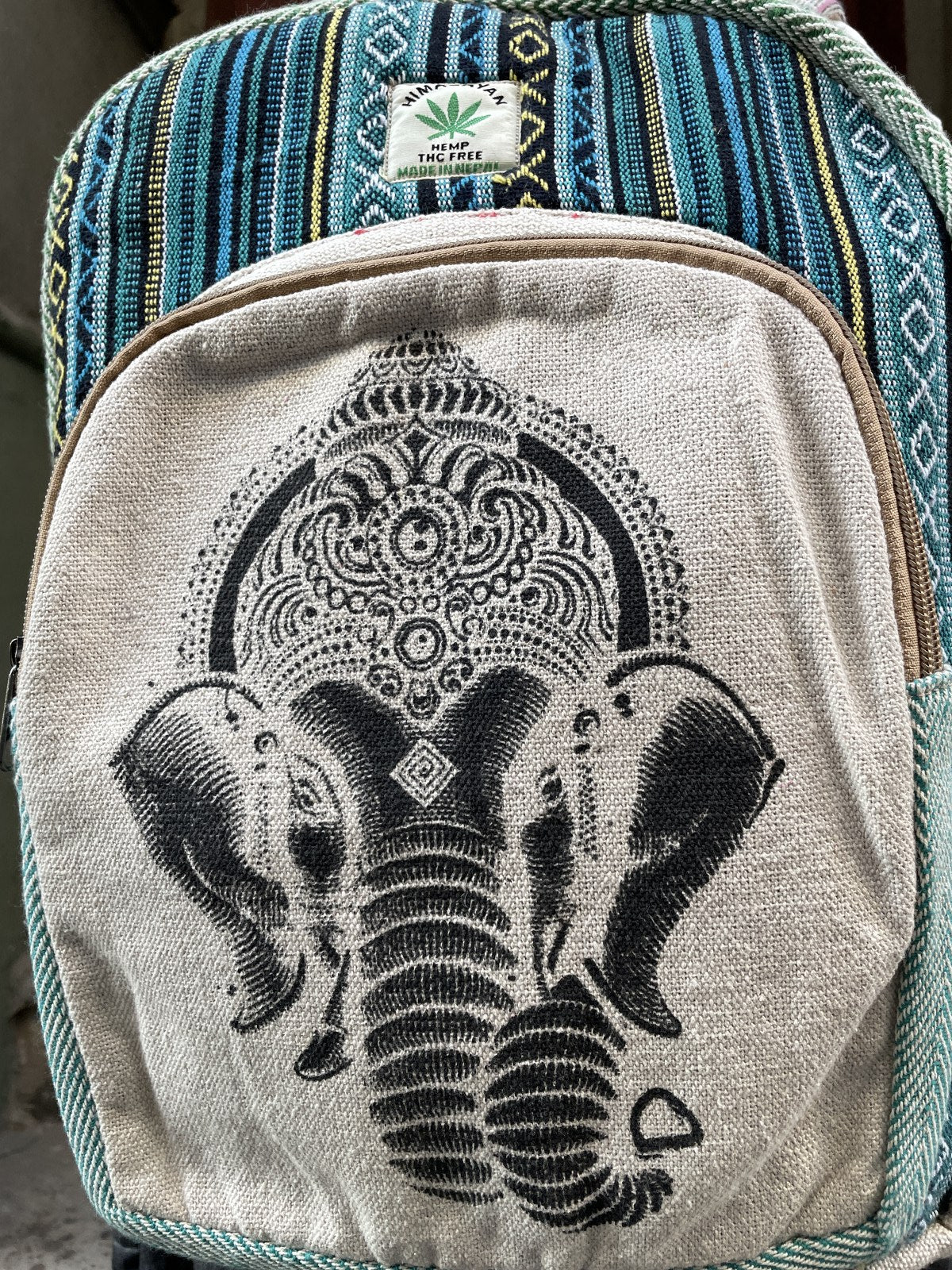 Himalayan Ganesha Hemp Sırt Çantası
