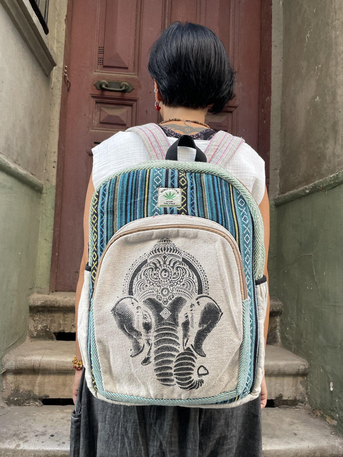 Himalayan Ganesha Hemp Sırt Çantası
